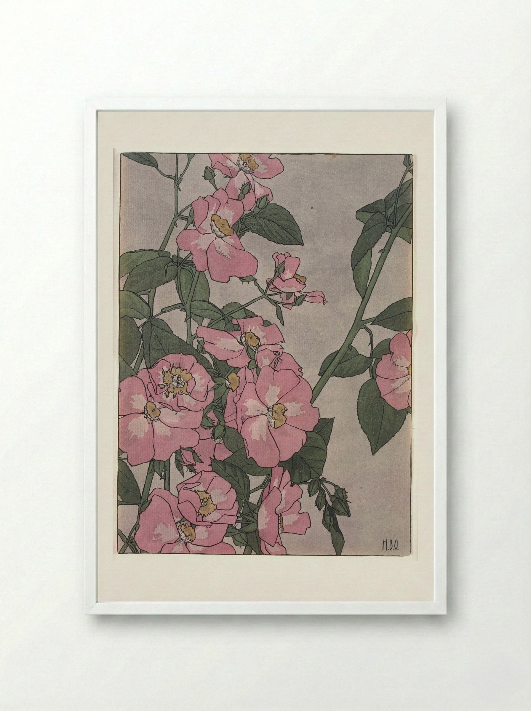 Prairie Rose - Hannah Borger Overbeck - Framed Print White