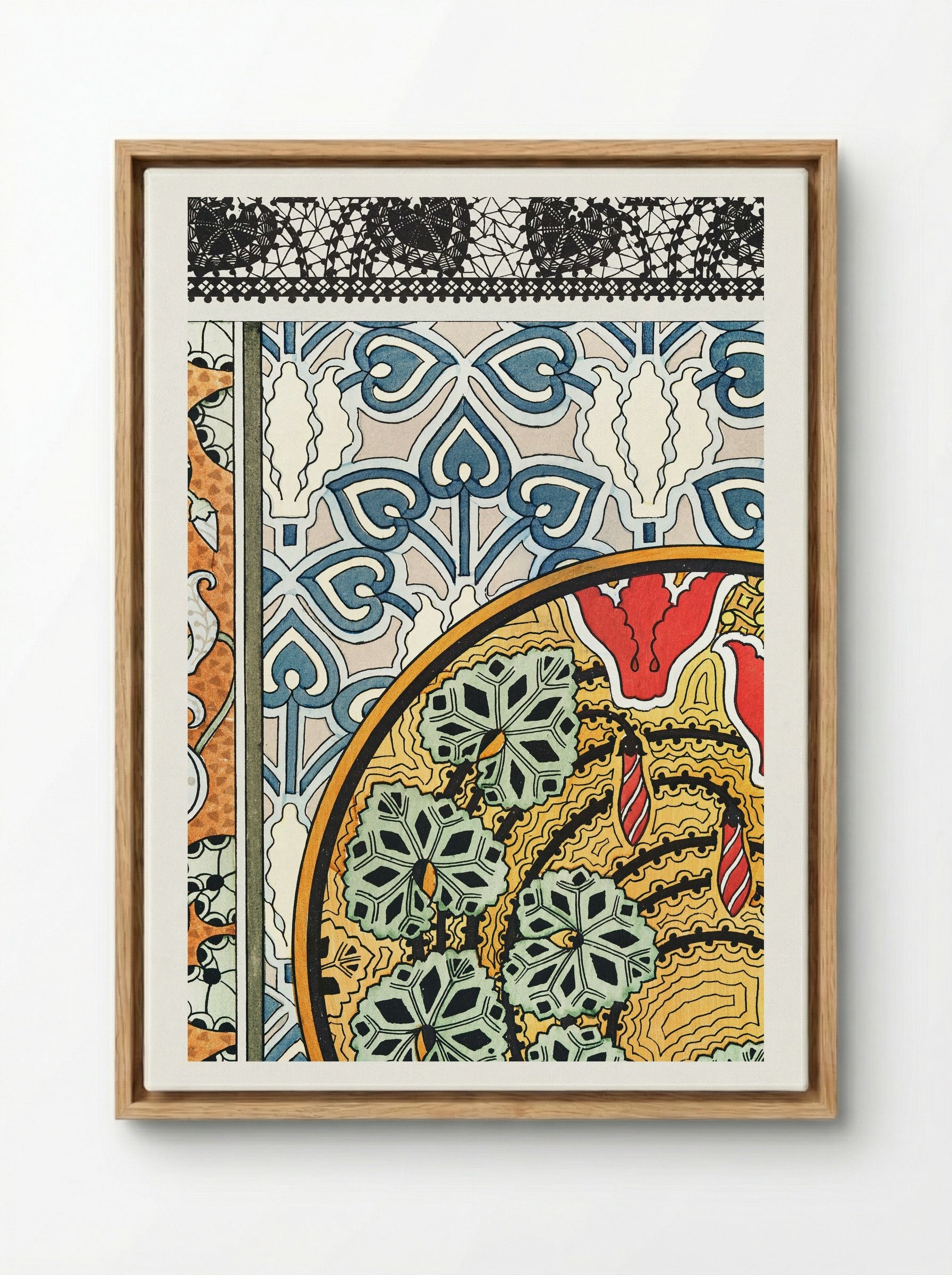 Cyclamen, Plate 23 from La Plante et ses Applications ornementales - Maurice Pillard Verneuil - Framed Canvas Wood