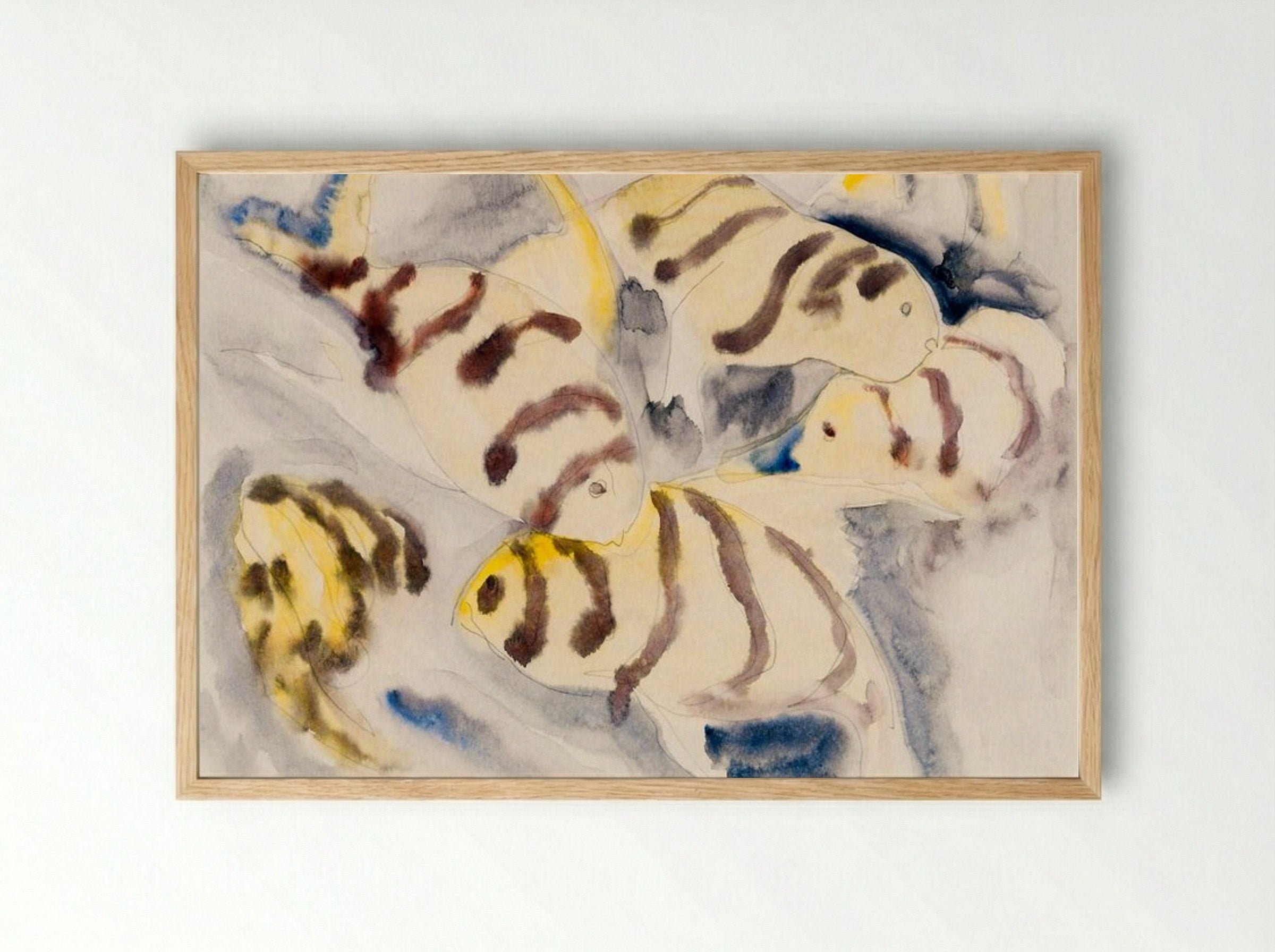 Fish Series, No. 3 - Charles Demuth - Framed Print Wood