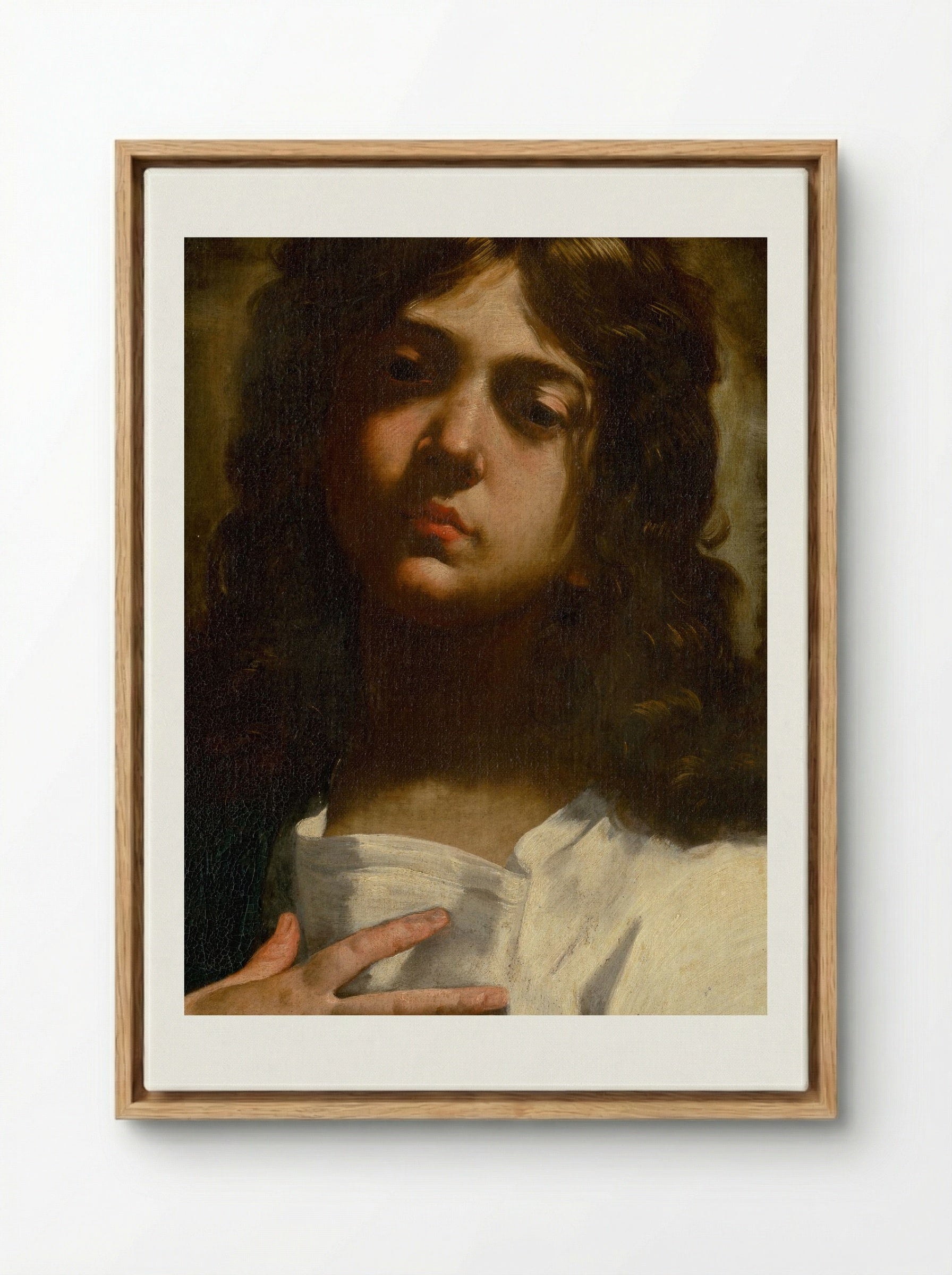 Saint John the Evangelist - Guido Reni - Framed Canvas Wood