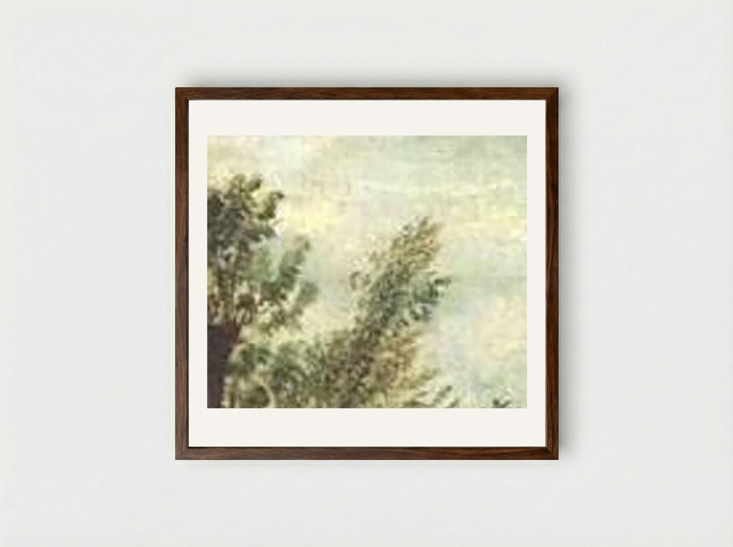Water Meadows near Salisbury - John Constable - Framed Print Dark Wood