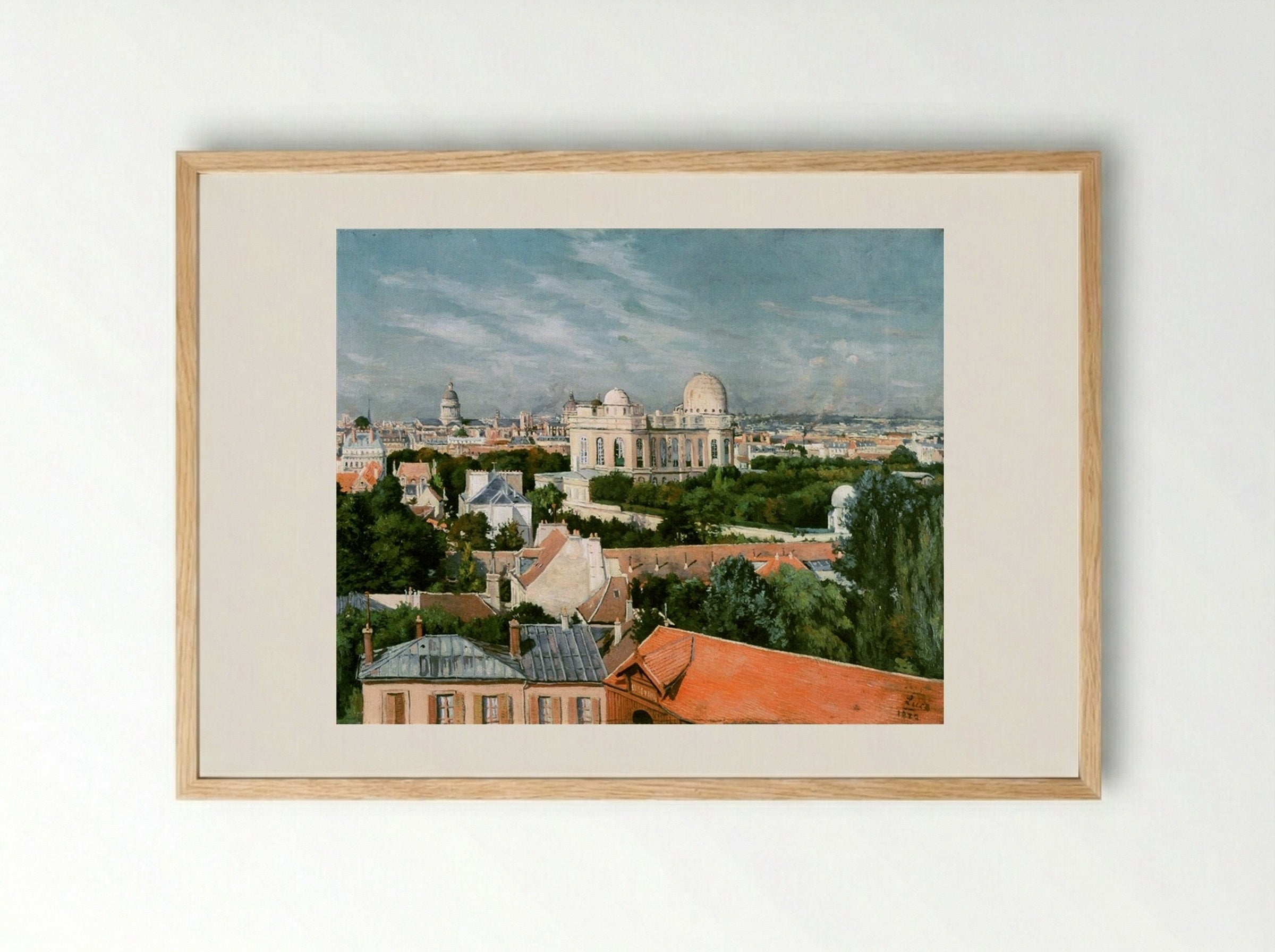 View Of The Observatory District - Maximilien Luce - Framed Print Wood