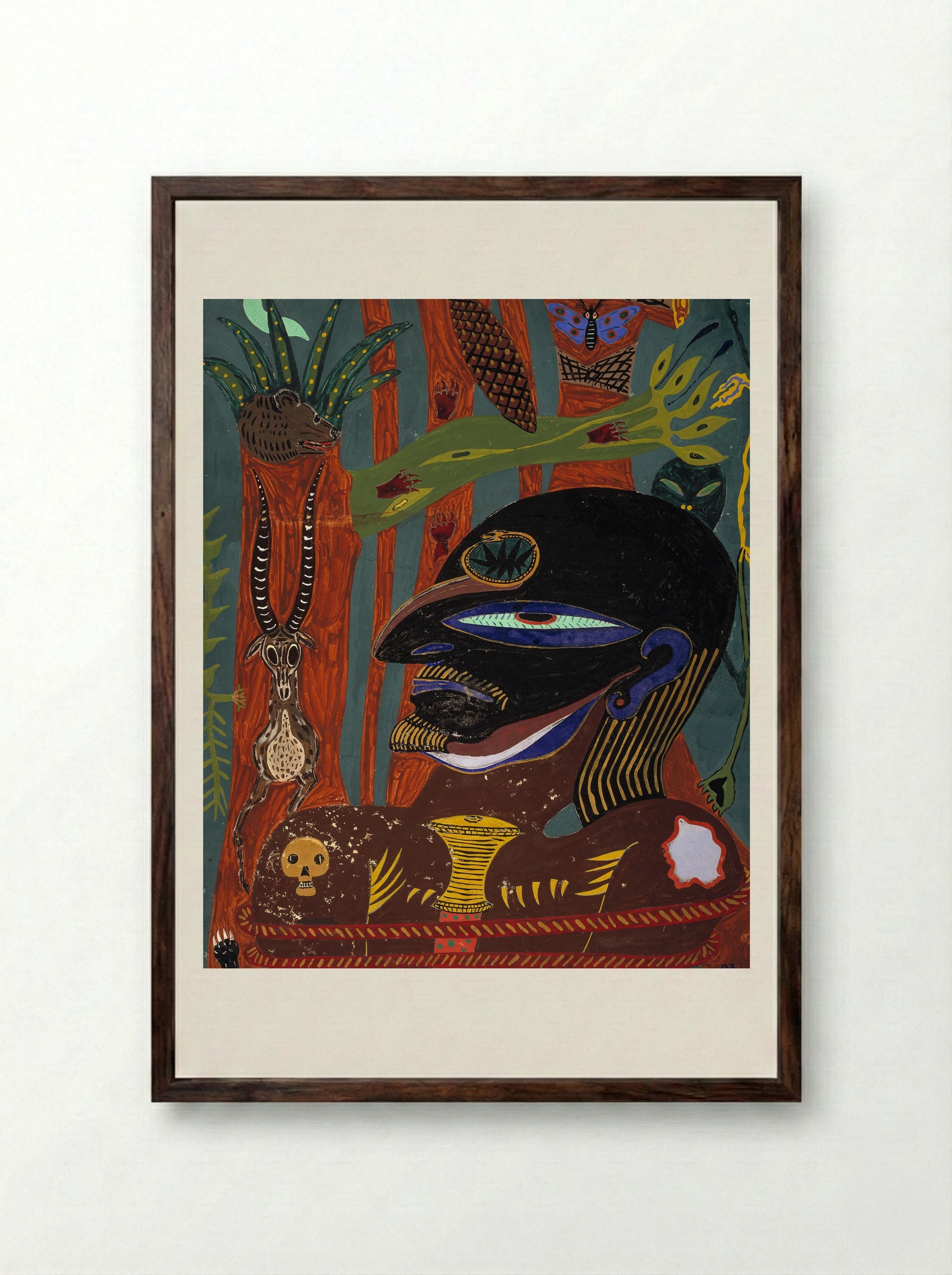 Eye of the Hunter - Edvard Petersen - Framed Print Dark Wood