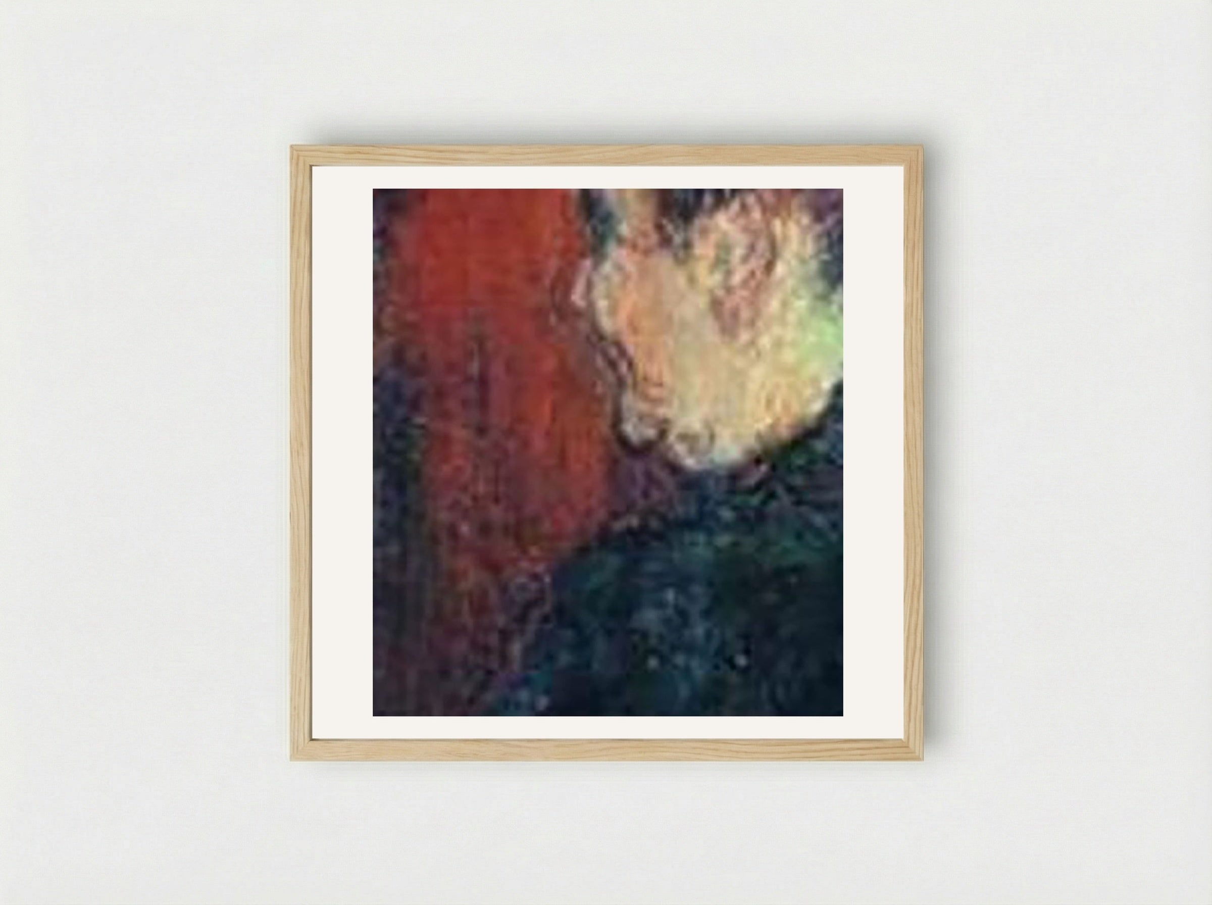 The Singing Lesson (The Teacher, Mlle. Dihau, with Mme. Faveraud) - Henri de Toulouse-Lautrec - Framed Print Wood