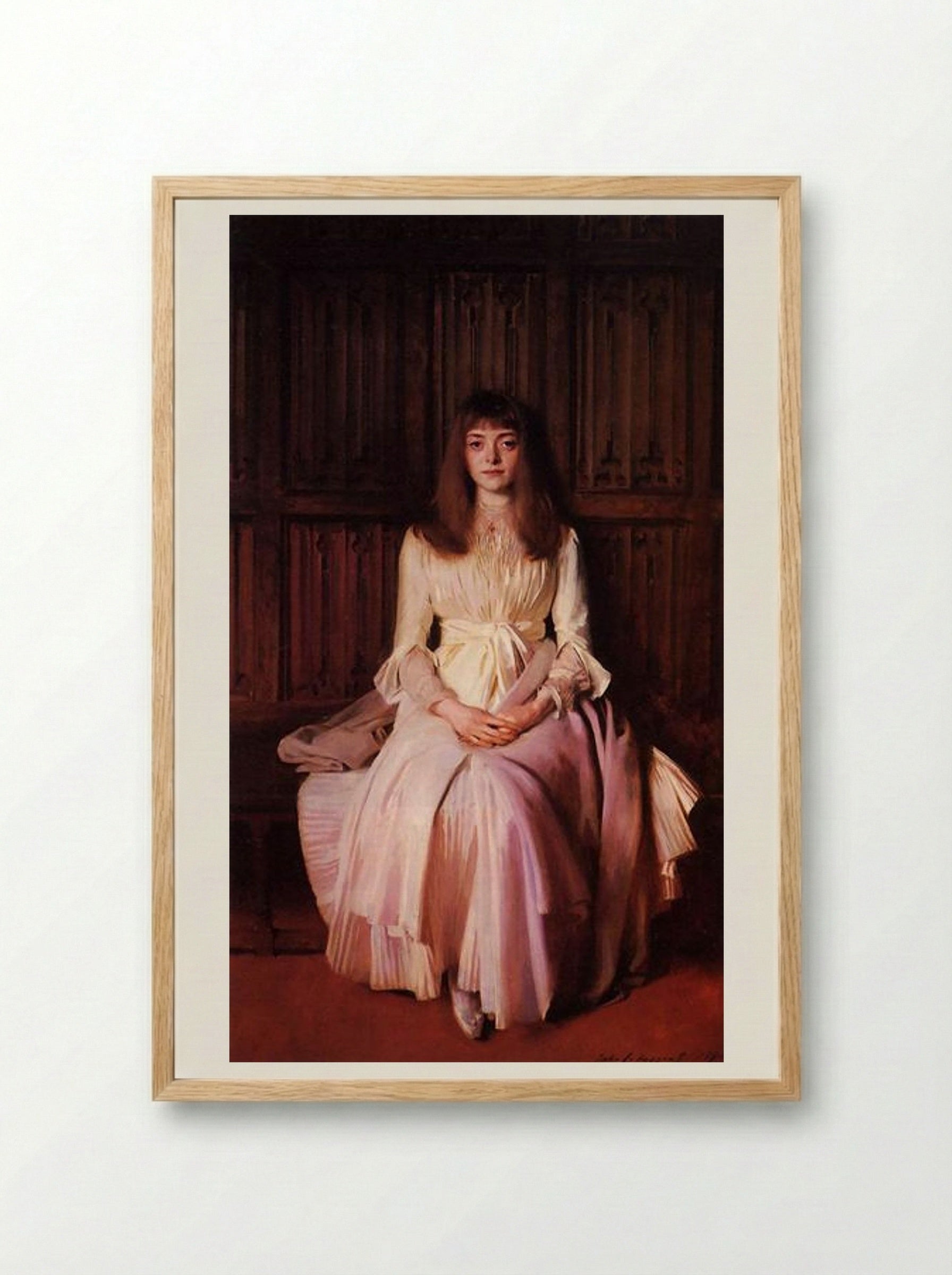 Miss Elsie Palmer - John Singer Sargent - Framed Print Wood