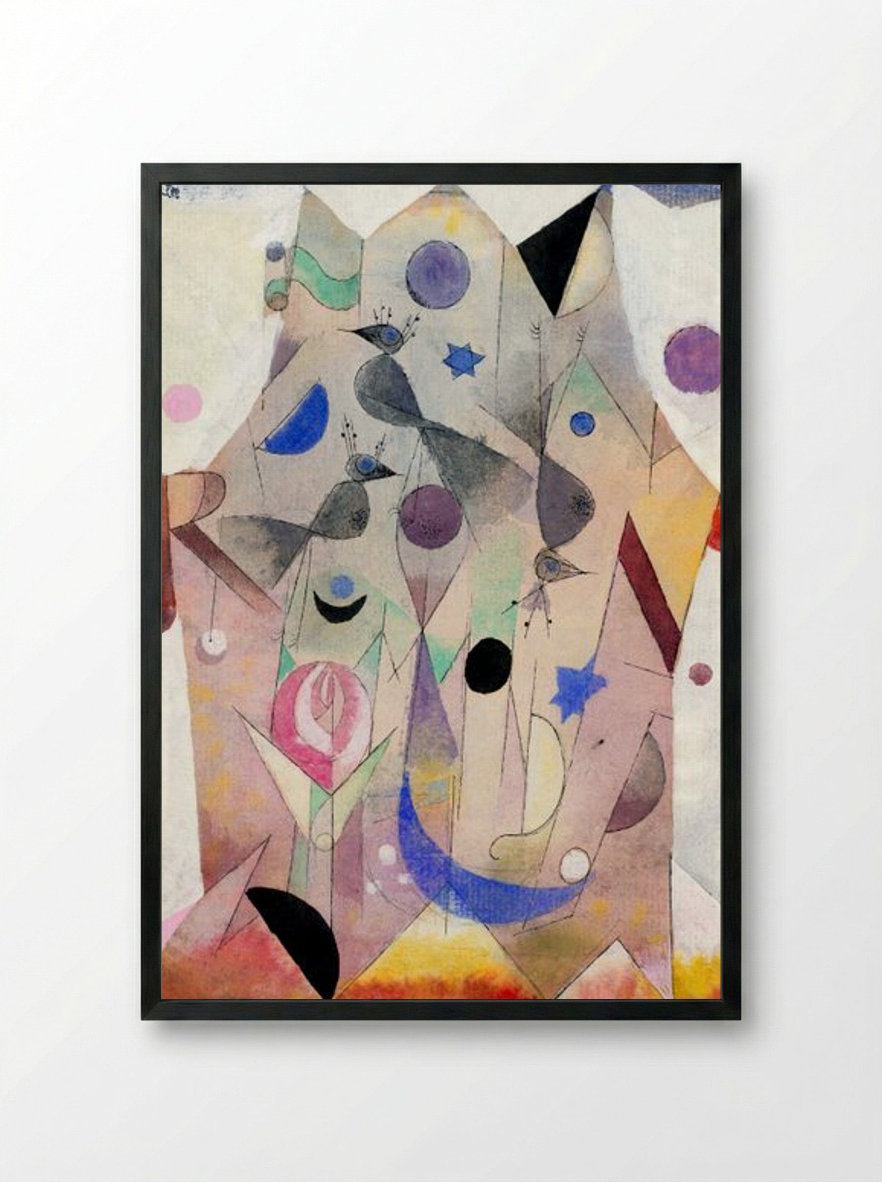 Persische Nachtigallen (Persian Nightingales) - Paul Klee - Framed Print Black