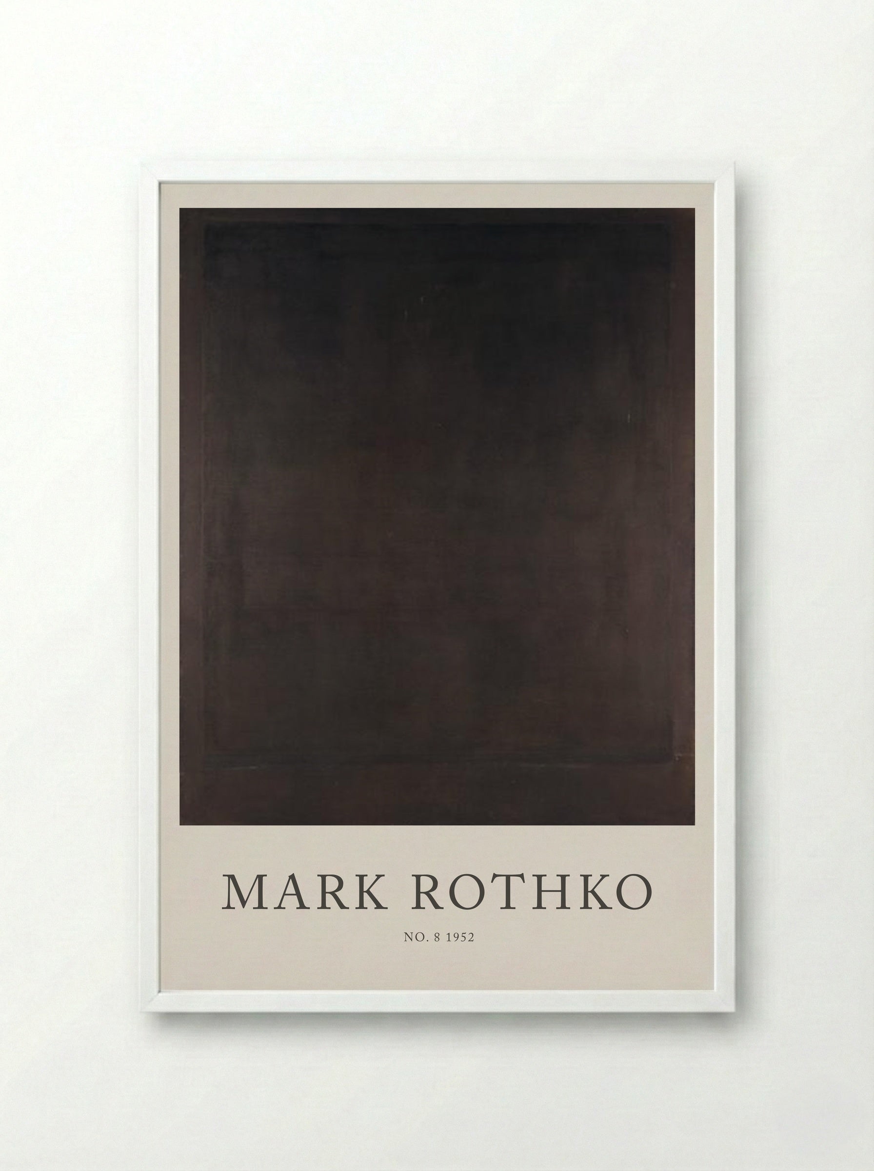 No. 8 - Mark Rothko - Framed Print White