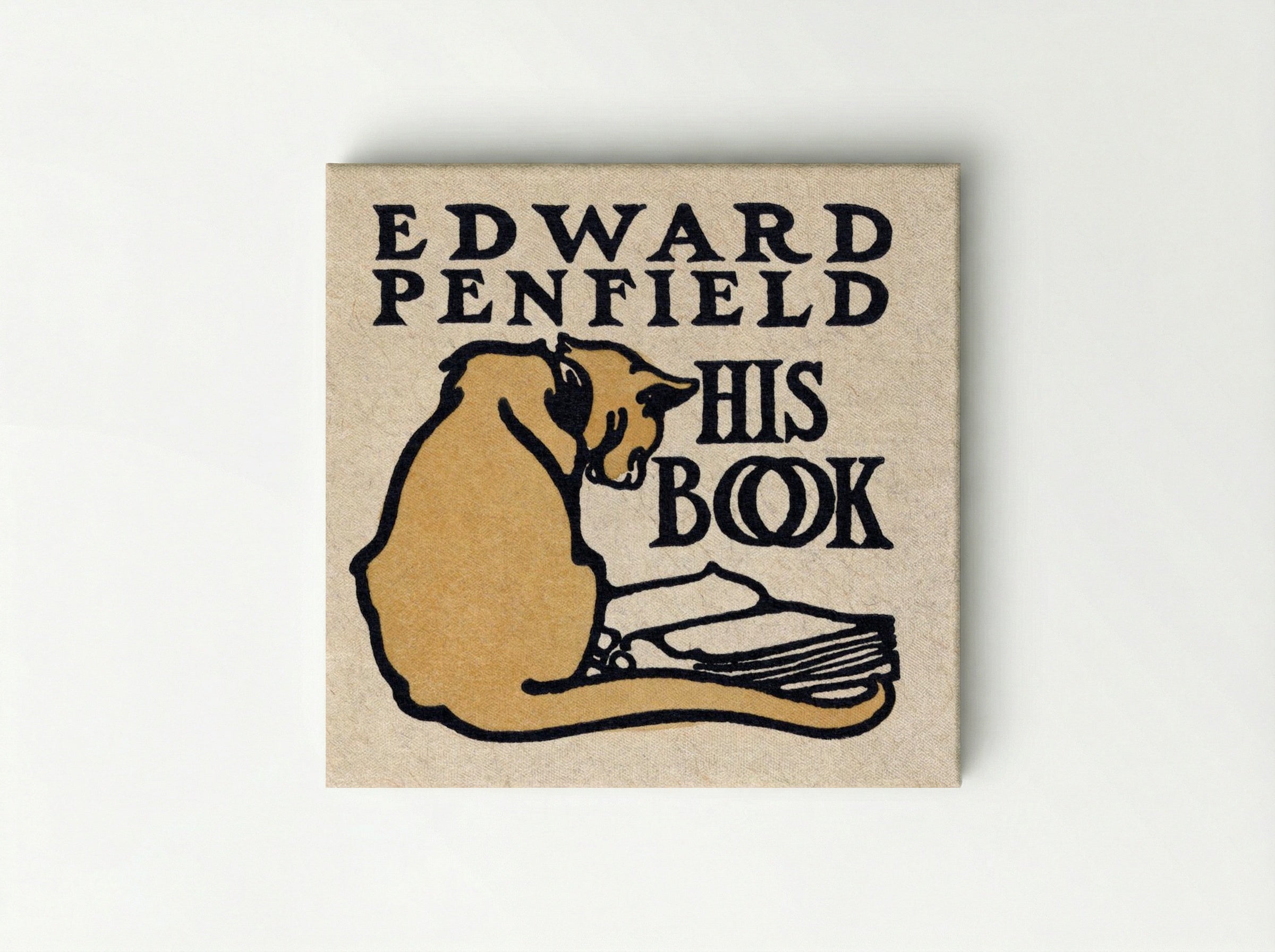 His Book - Edward Penfield - Canvas