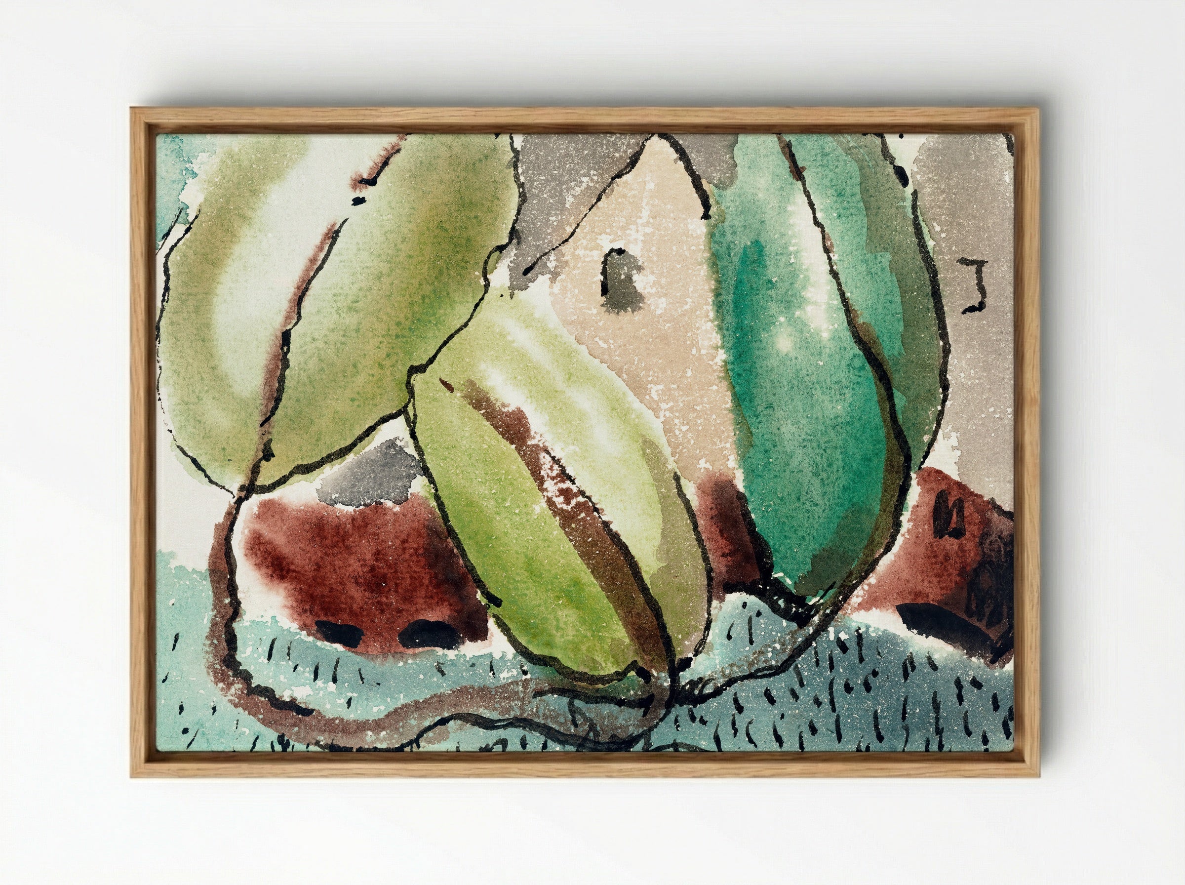 Dove's House with Trees - Arthur Dove - Framed Canvas Wood
