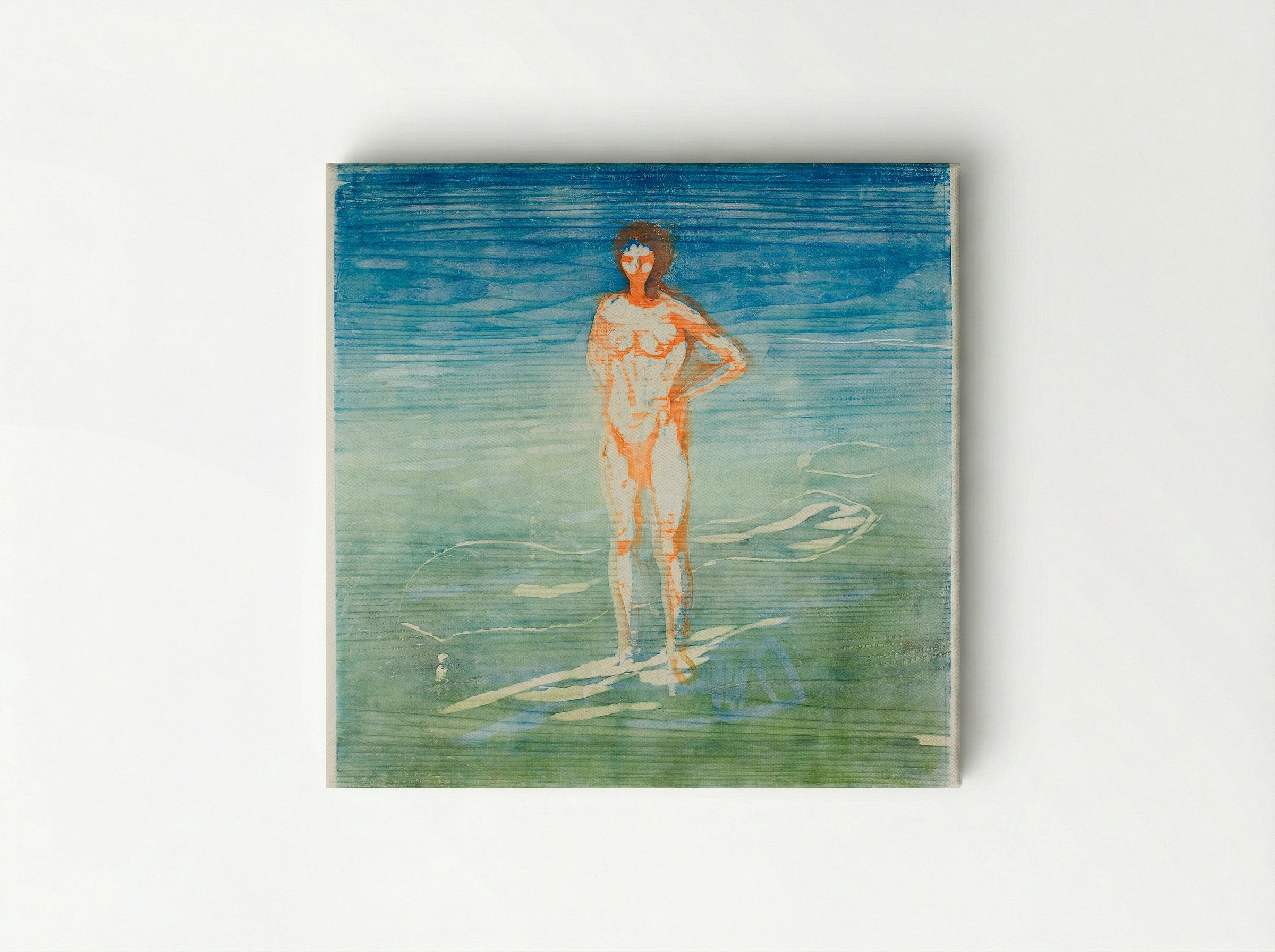 Man Bathing - Edvard Munch - Canvas