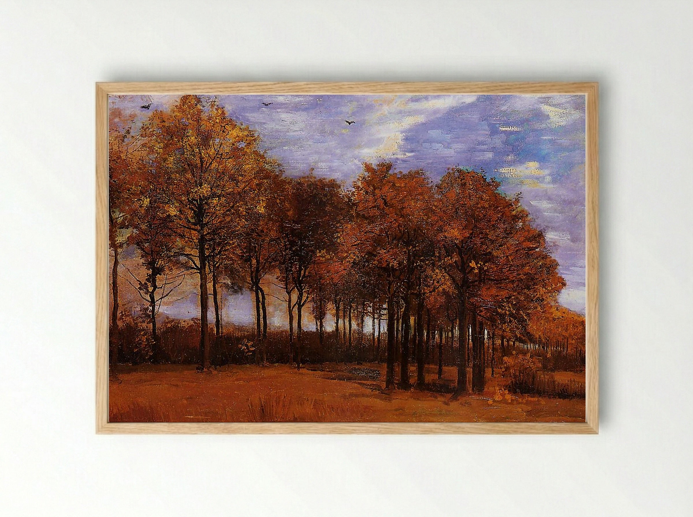 Autumn Landscape - Camille Pissarro - Framed Print Wood
