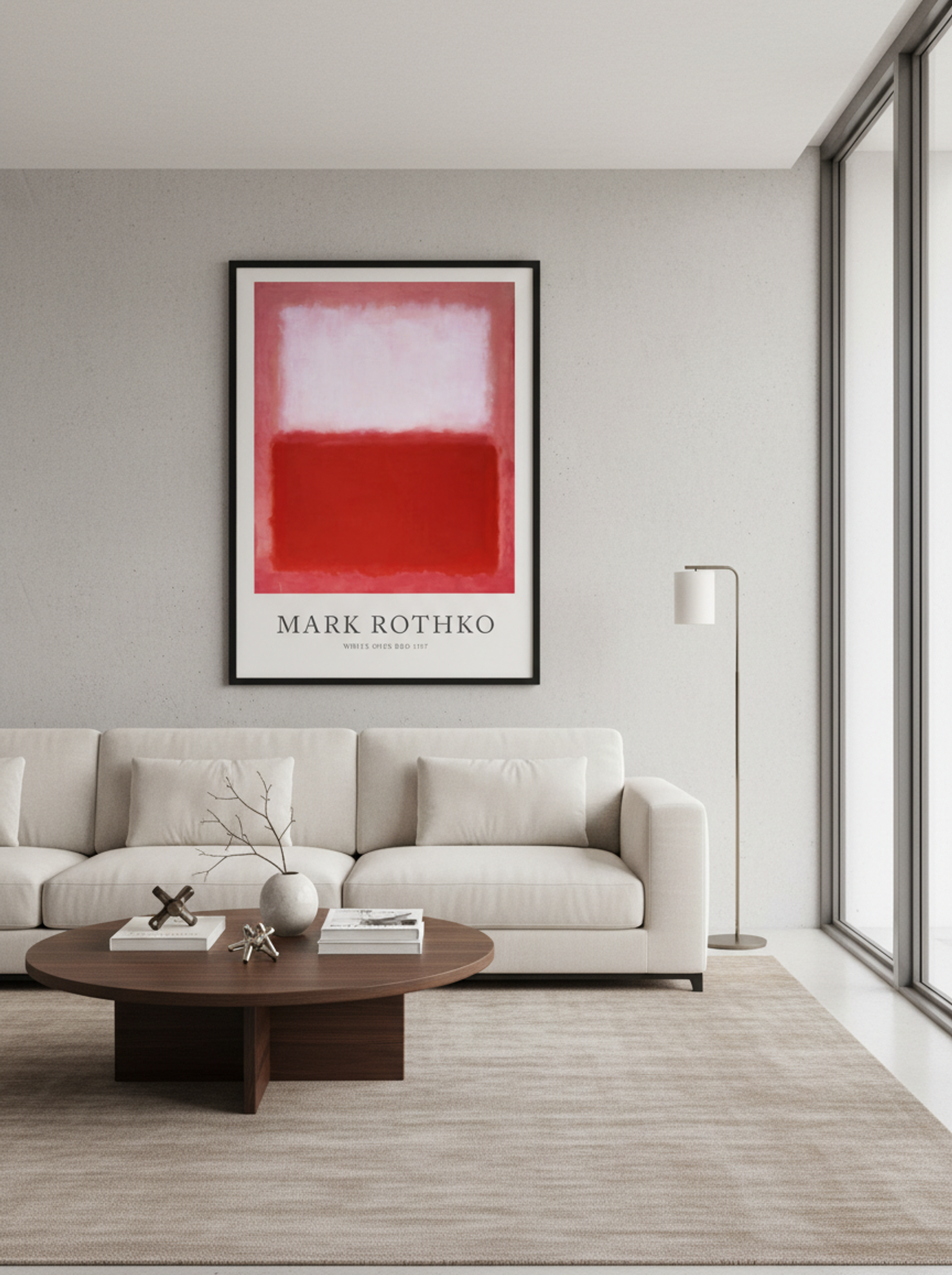 White Over Red - Mark Rothko - Lifestyle
