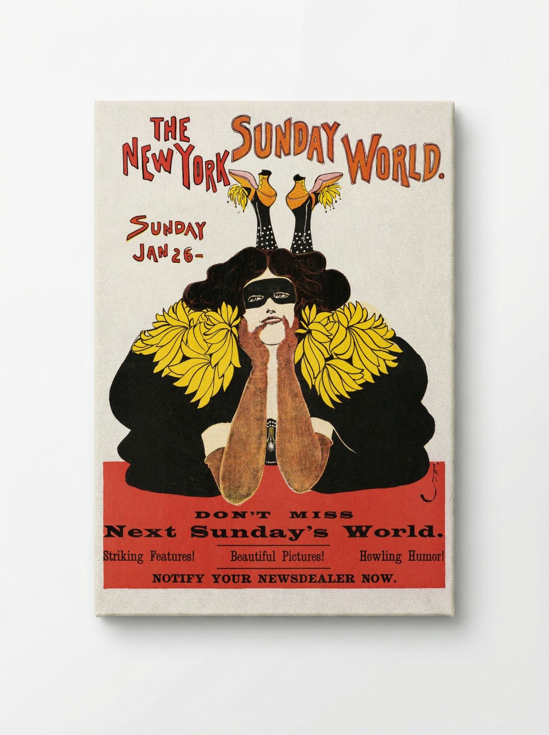The New York Sunday World, January 26, 1896 - Frank King - Canvas