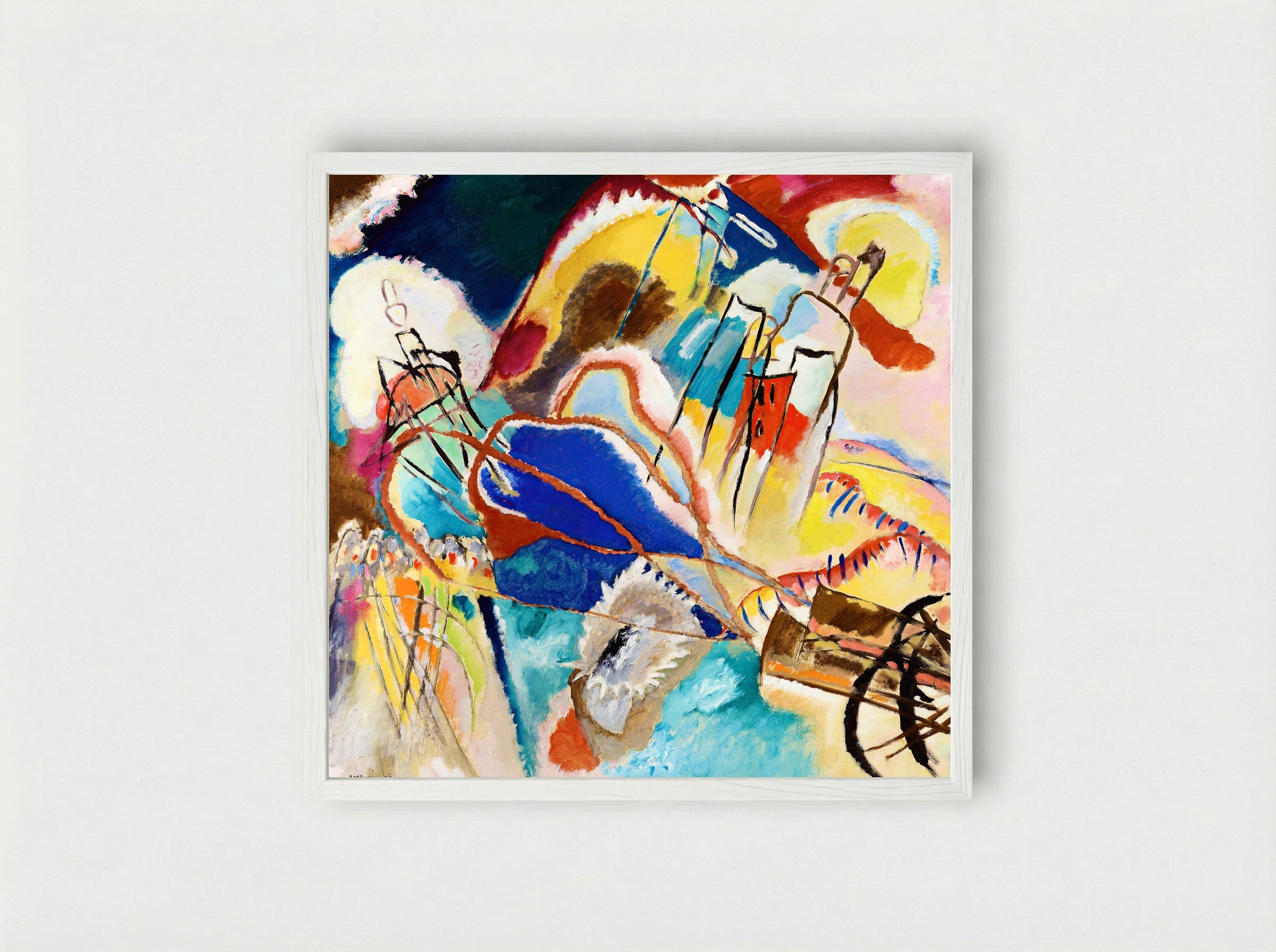 Improvisation No. 30 - Wassily Kandinsky - Framed Print White