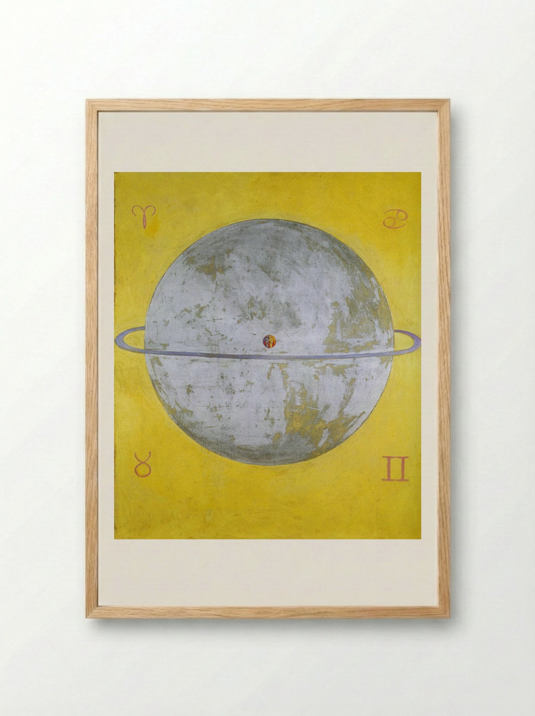 The Dove, Nr. 12 - Hilma af Klint - Framed Print Wood