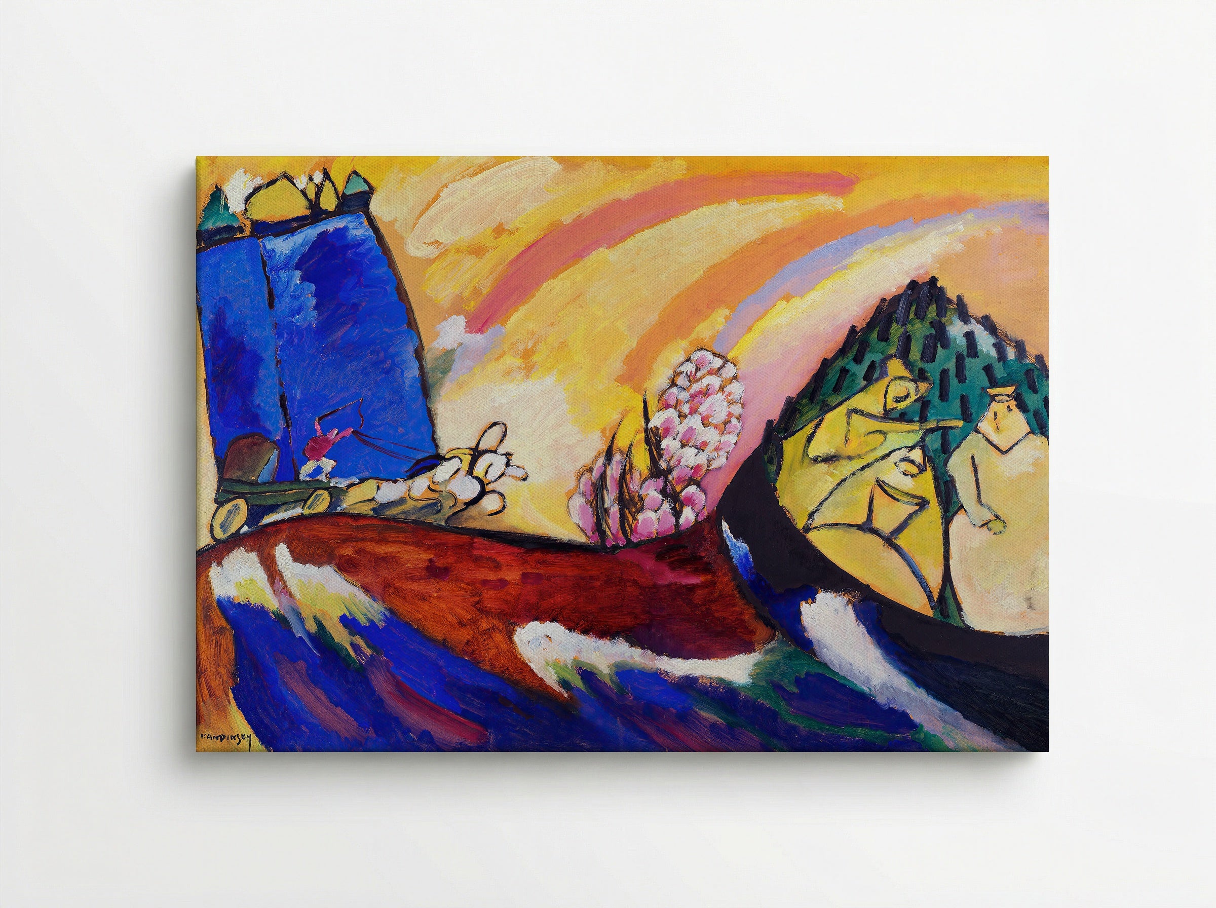 Painting with Troika - Wassily Kandinsky - Canvas