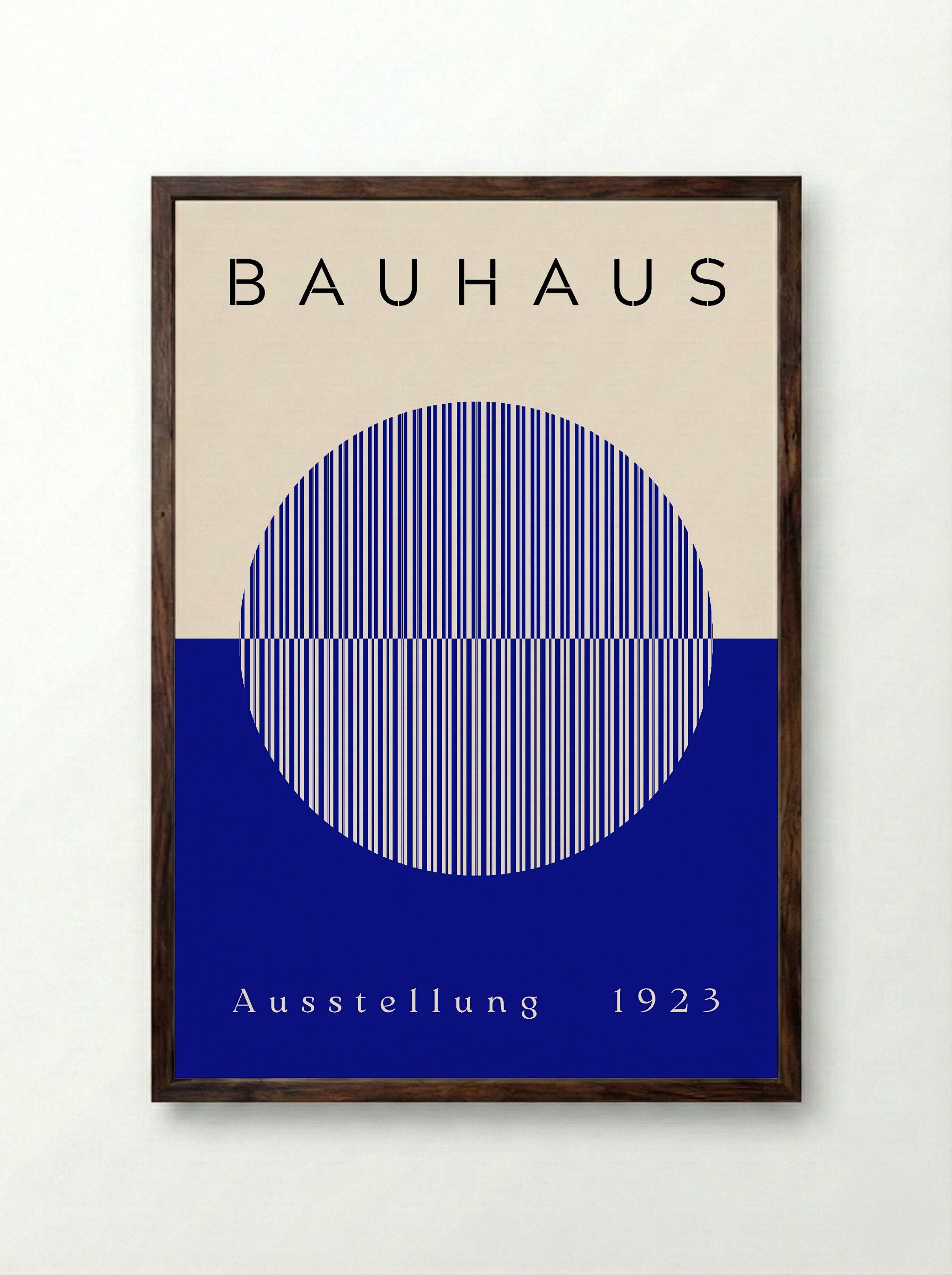 Bauhaus Blue Half-Sphere - 1923 Exhibition Poster