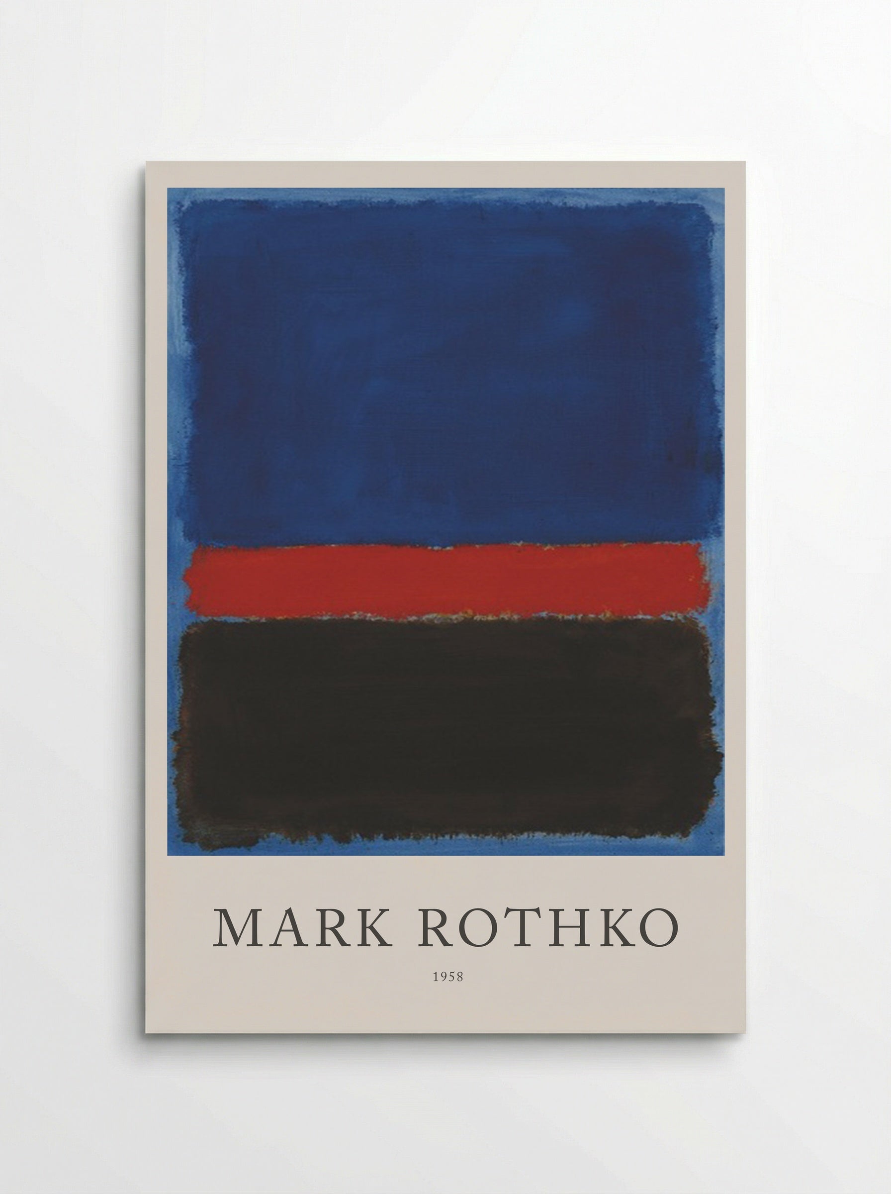 Untitled (Blue, Red, Black) - Mark Rothko - Poster
