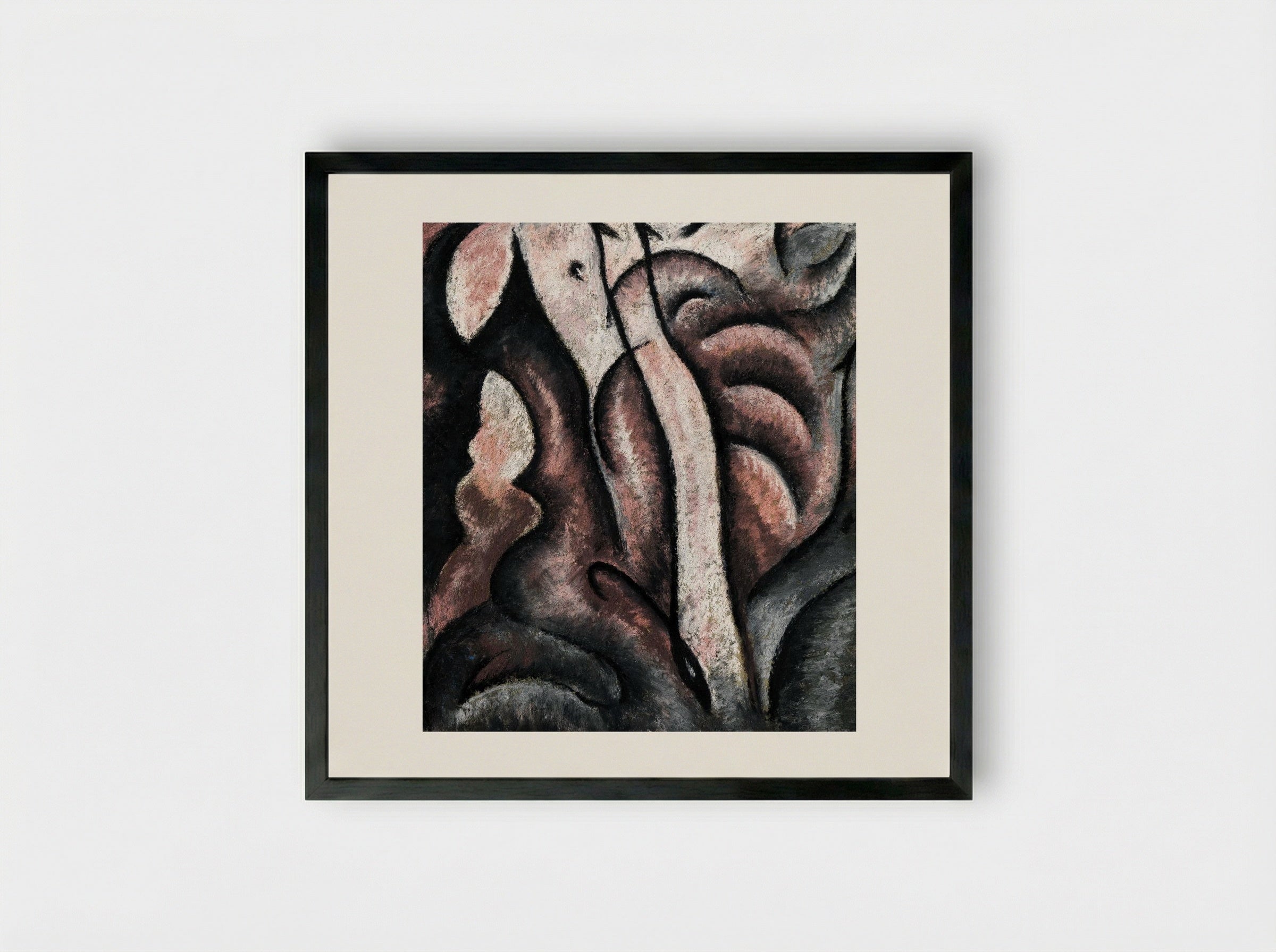 Sentimental Music (ca.) - Arthur Dove - Framed Print Black