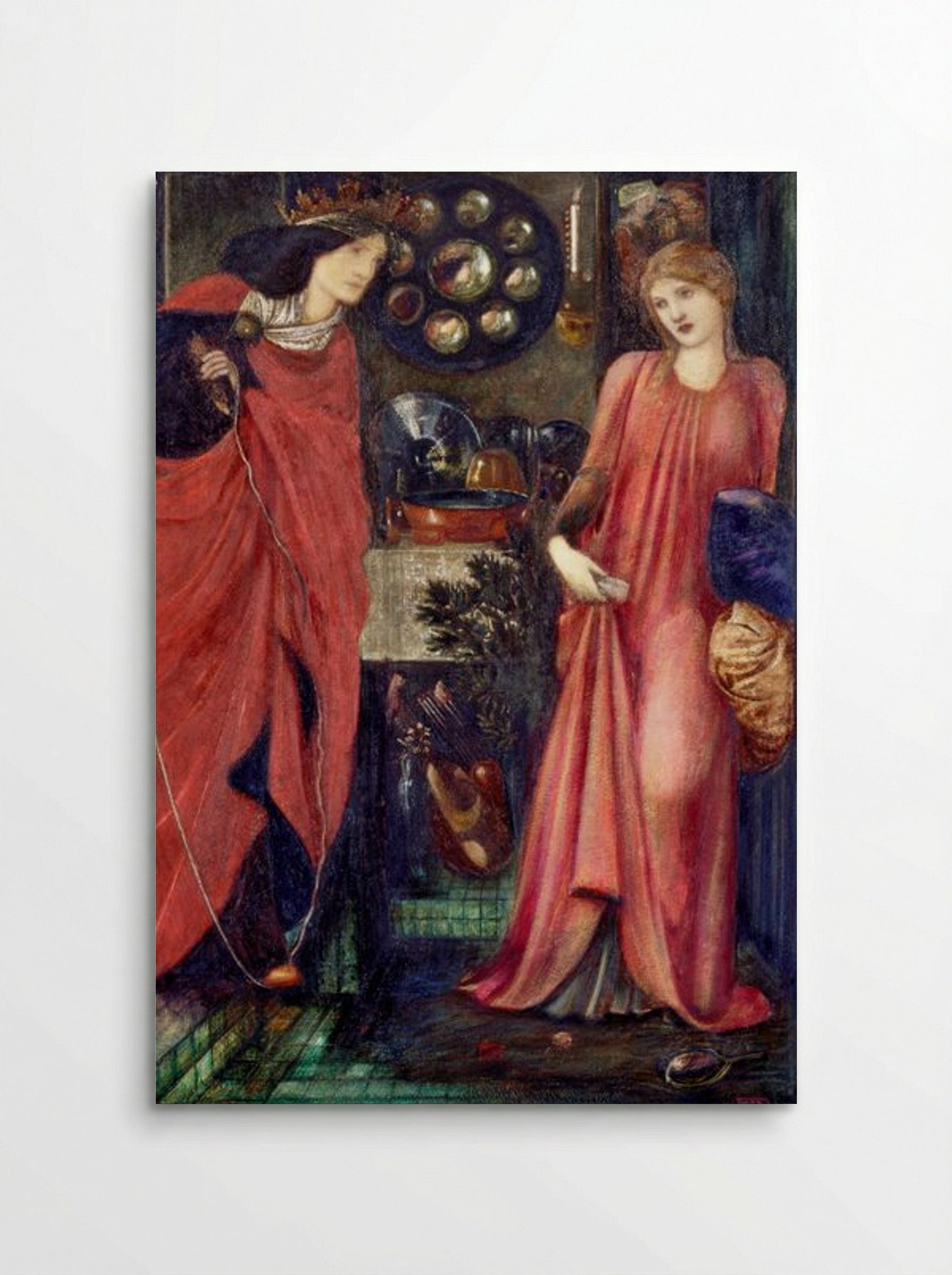 Fair Rosamund and Queen Eleanor - Edward Burne-Jones - Poster
