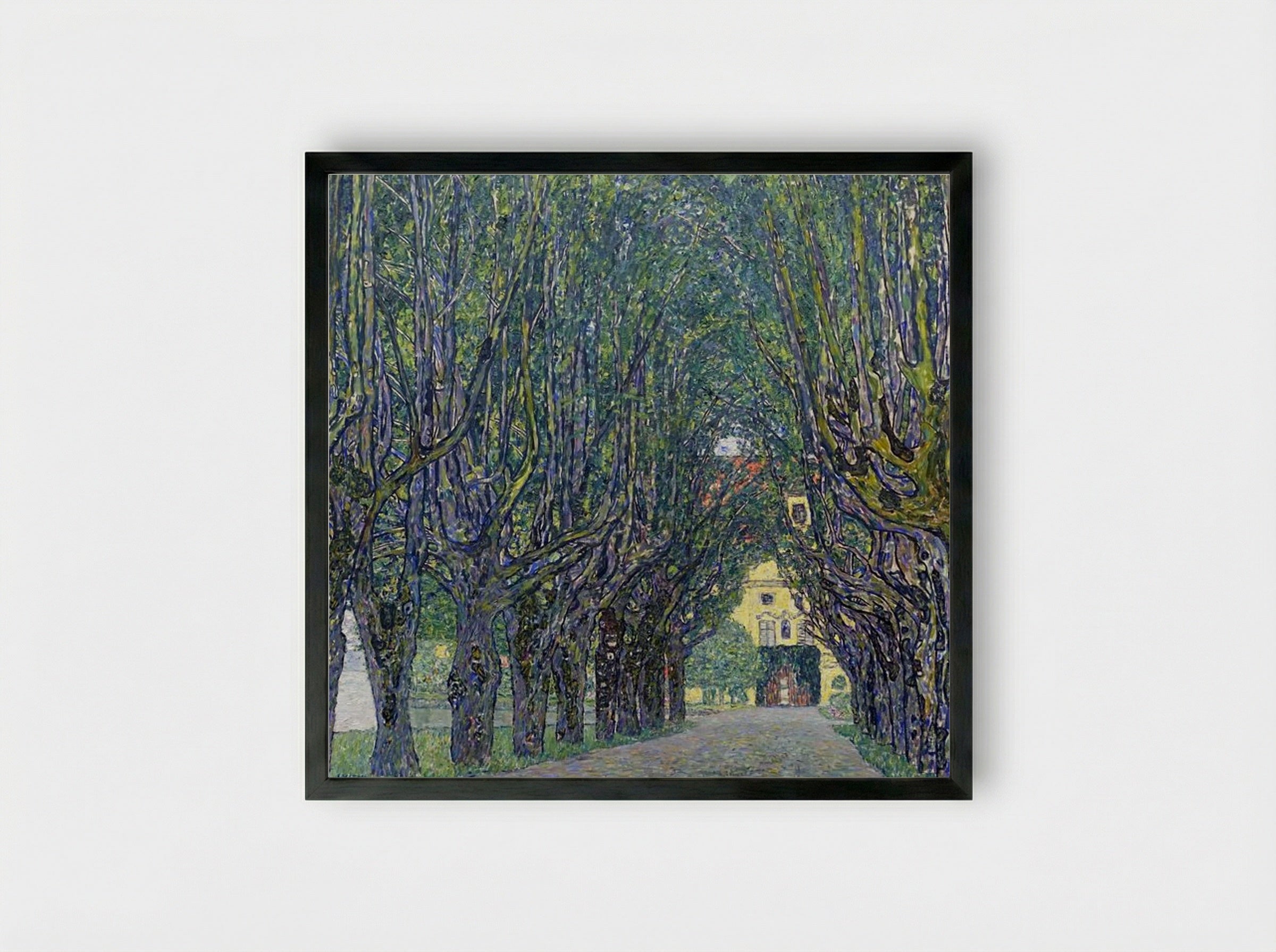 Avenue at Schloss Kammer - Gustav Klimt - Framed Print Black