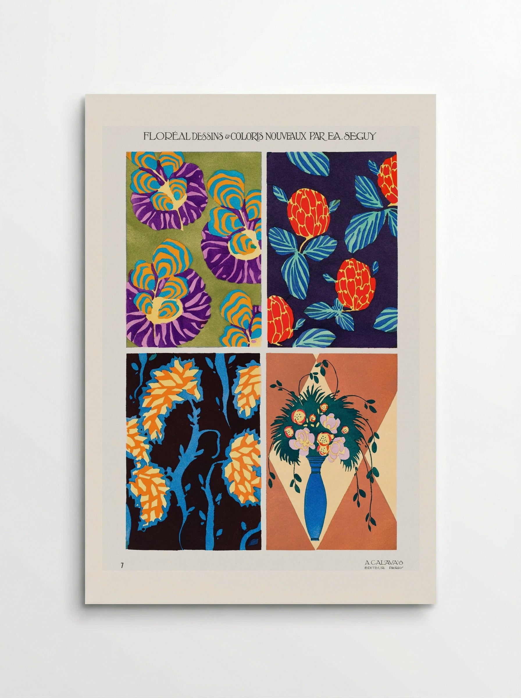 Floréal Dessins & Coloris Nouveaux - Émile-Allain Séguy - Poster