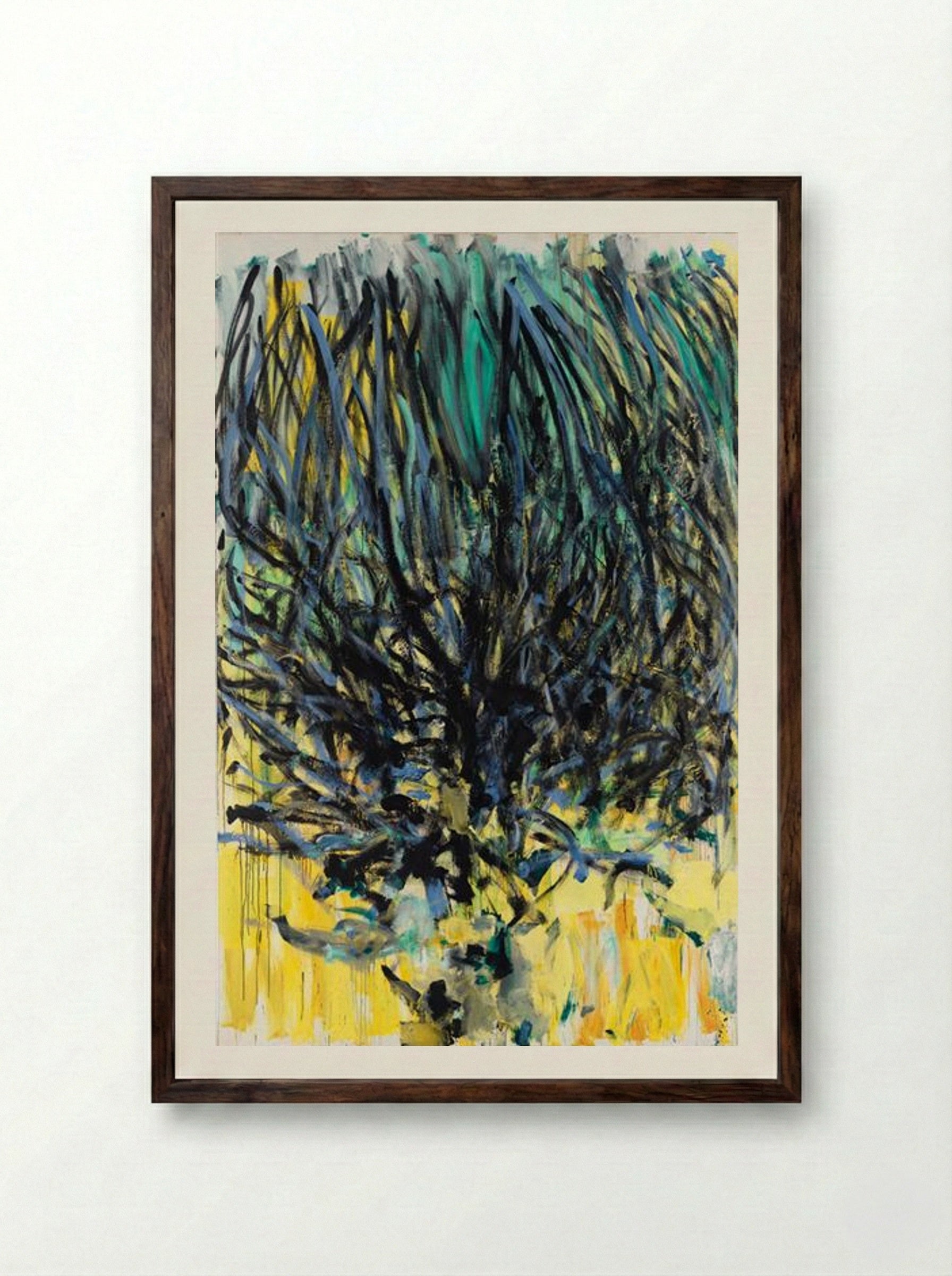 Tilleul - Joan Mitchell - Framed Print Dark Wood