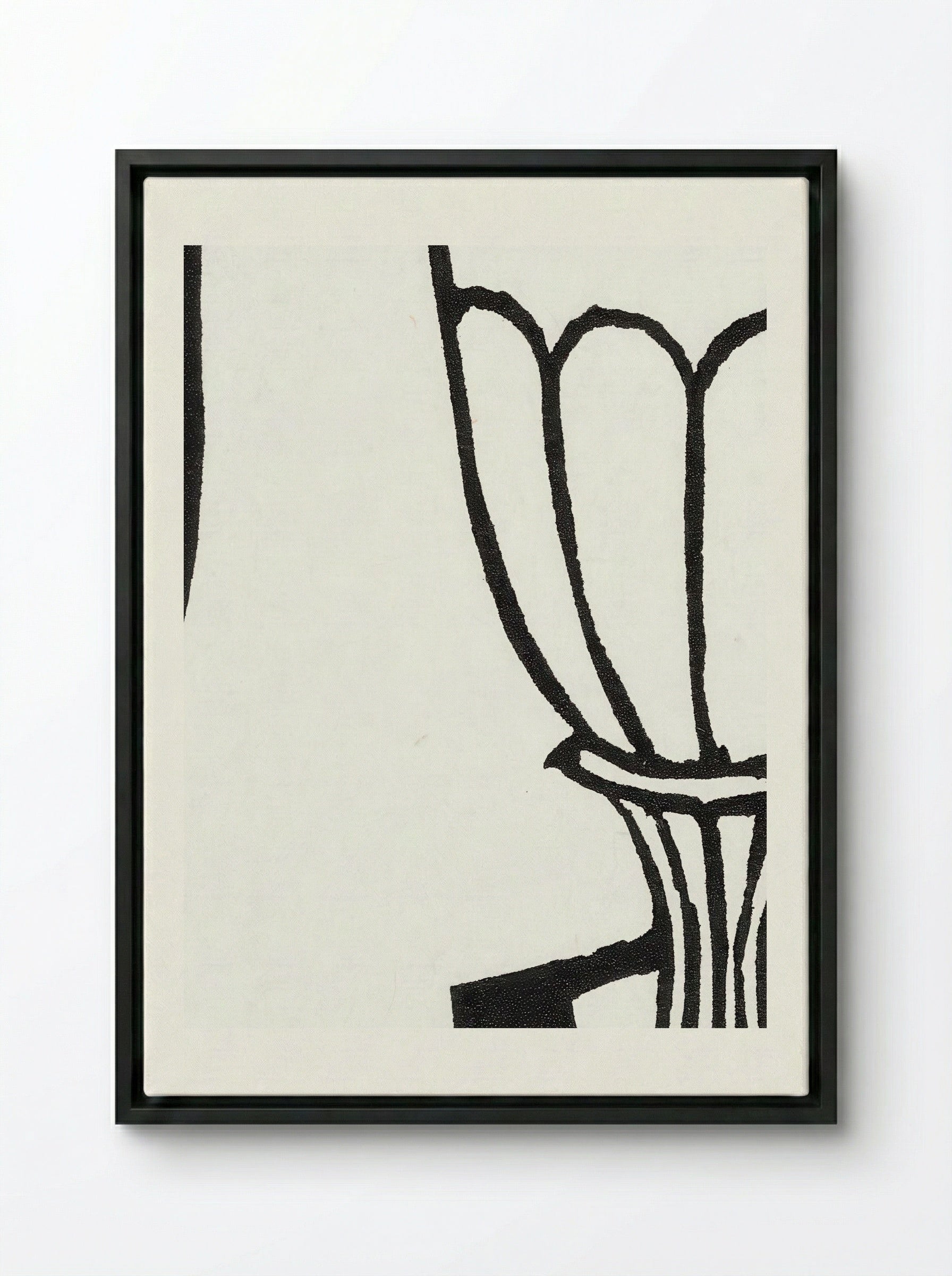 The Cup - Roger Fry - Framed Canvas Black
