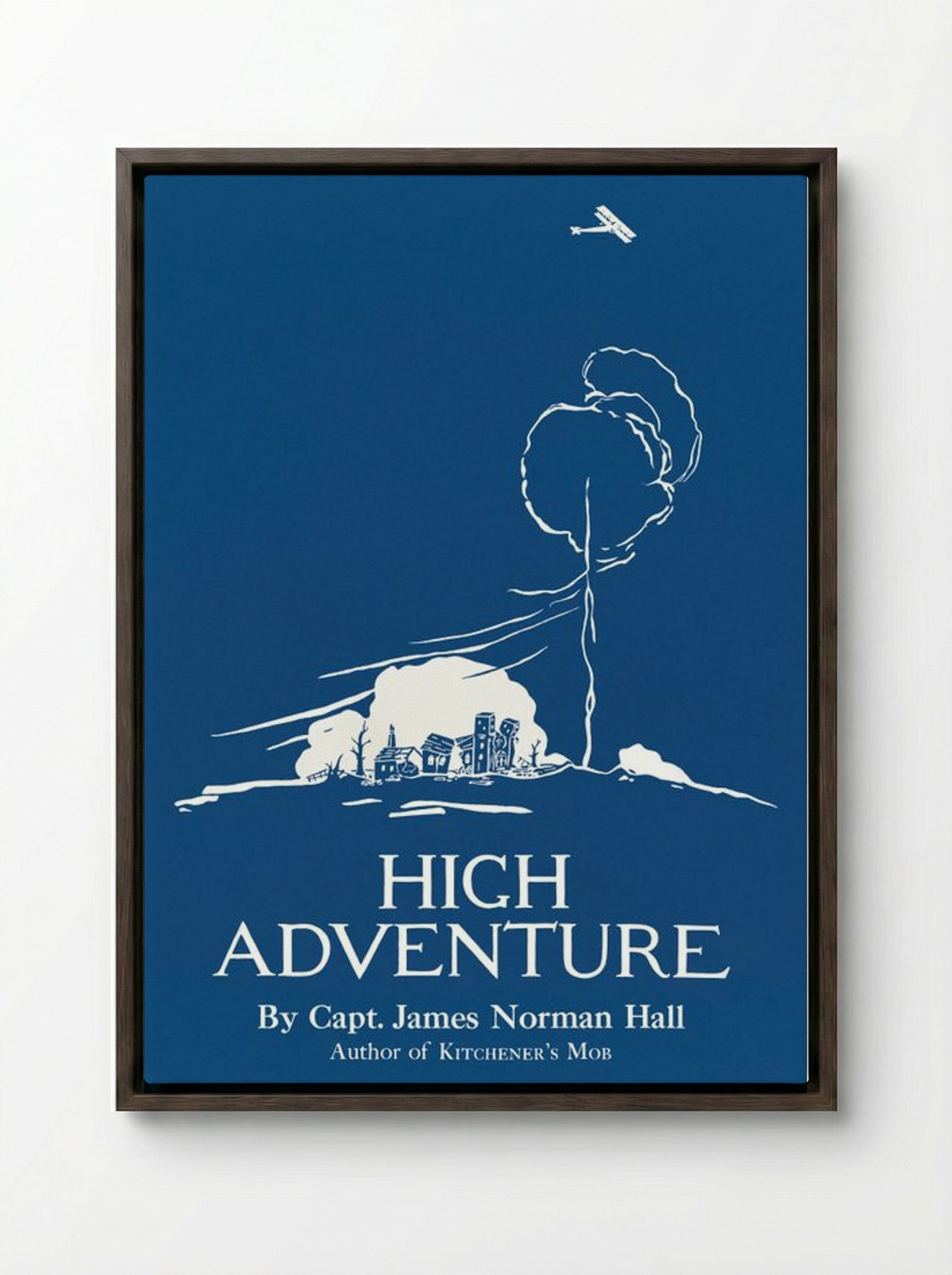 High Adventure - Edward Penfield - Framed Canvas Dark Wood