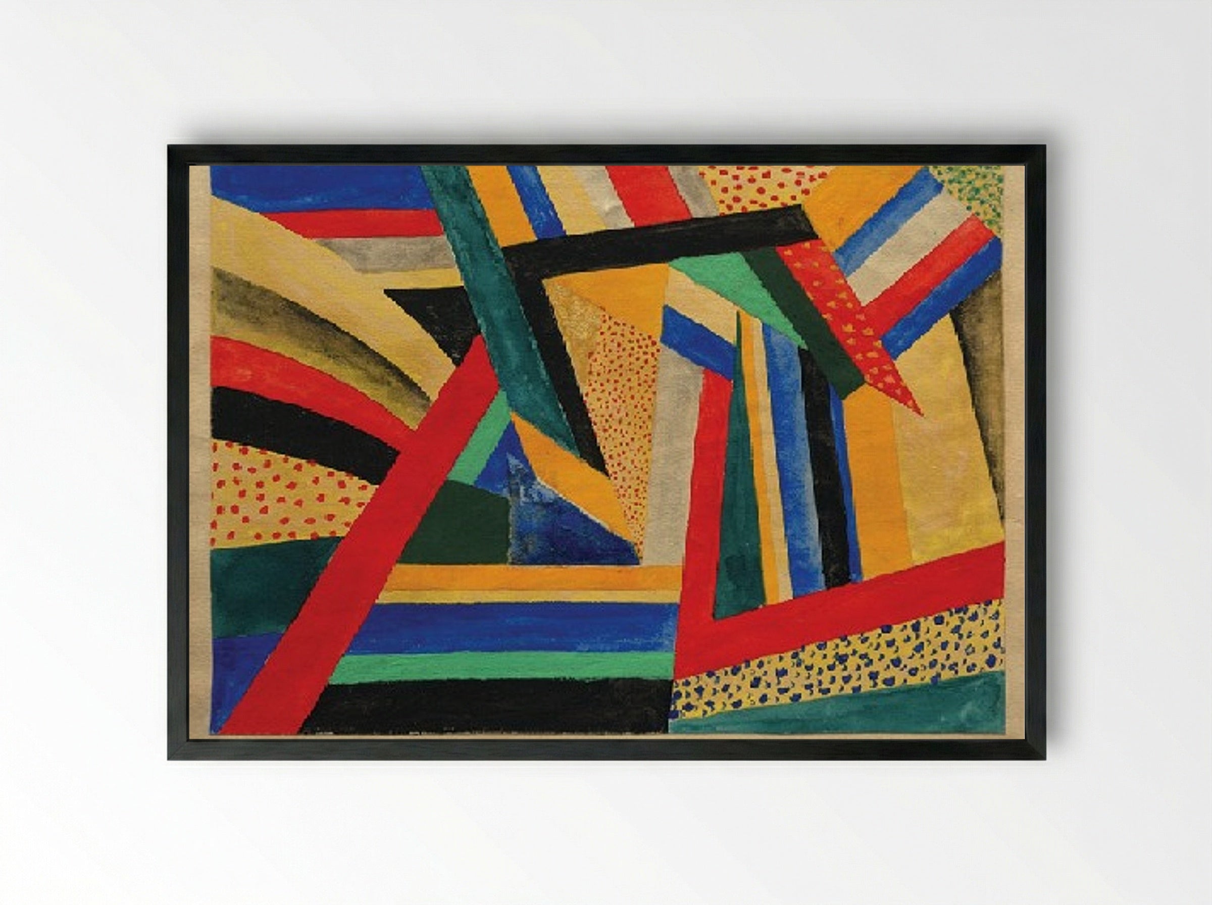 Lands - László Moholy-Nagy - Framed Print Black