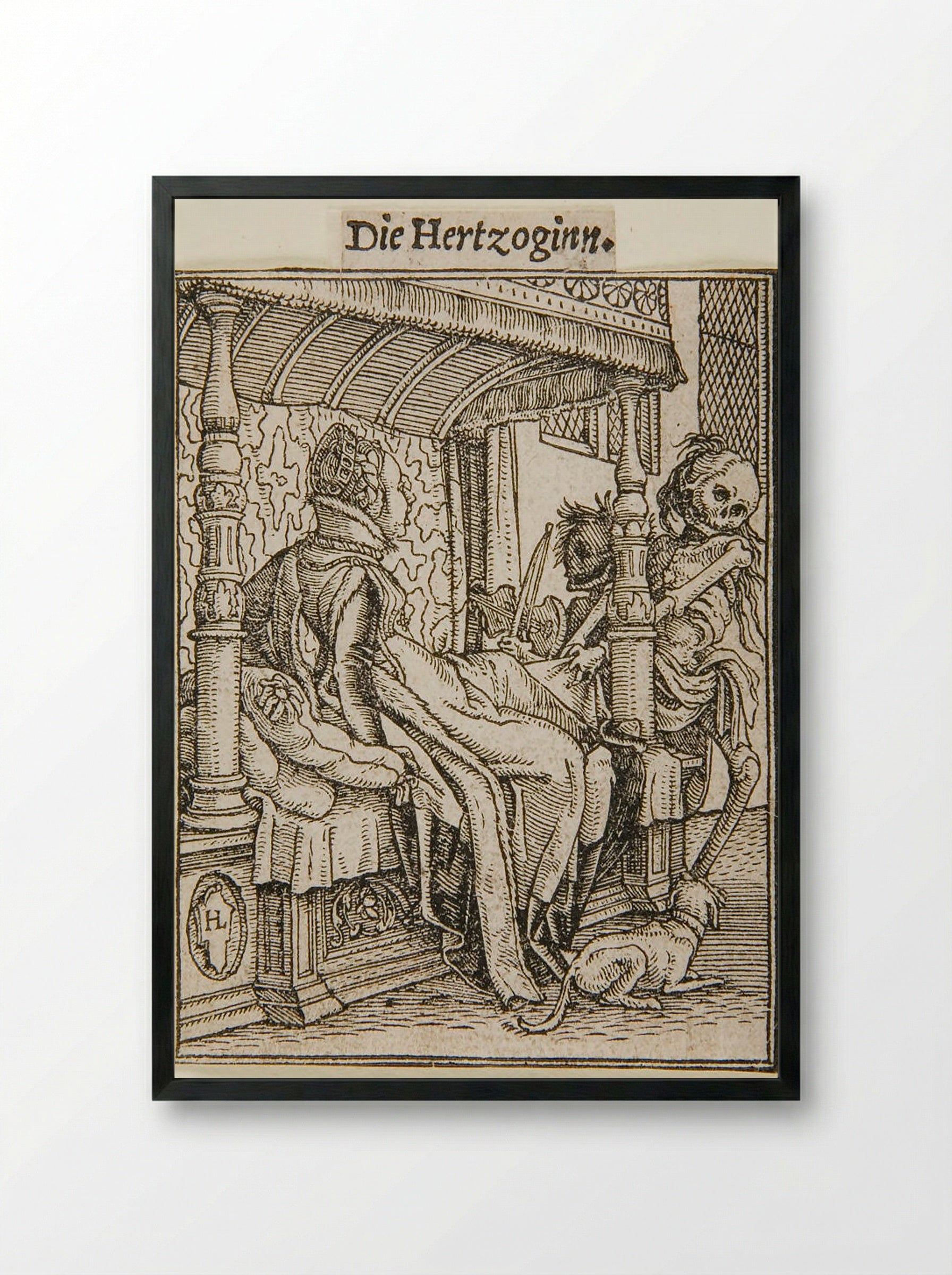 The Duchess - Hans Holbein the Younger - Framed Print Black