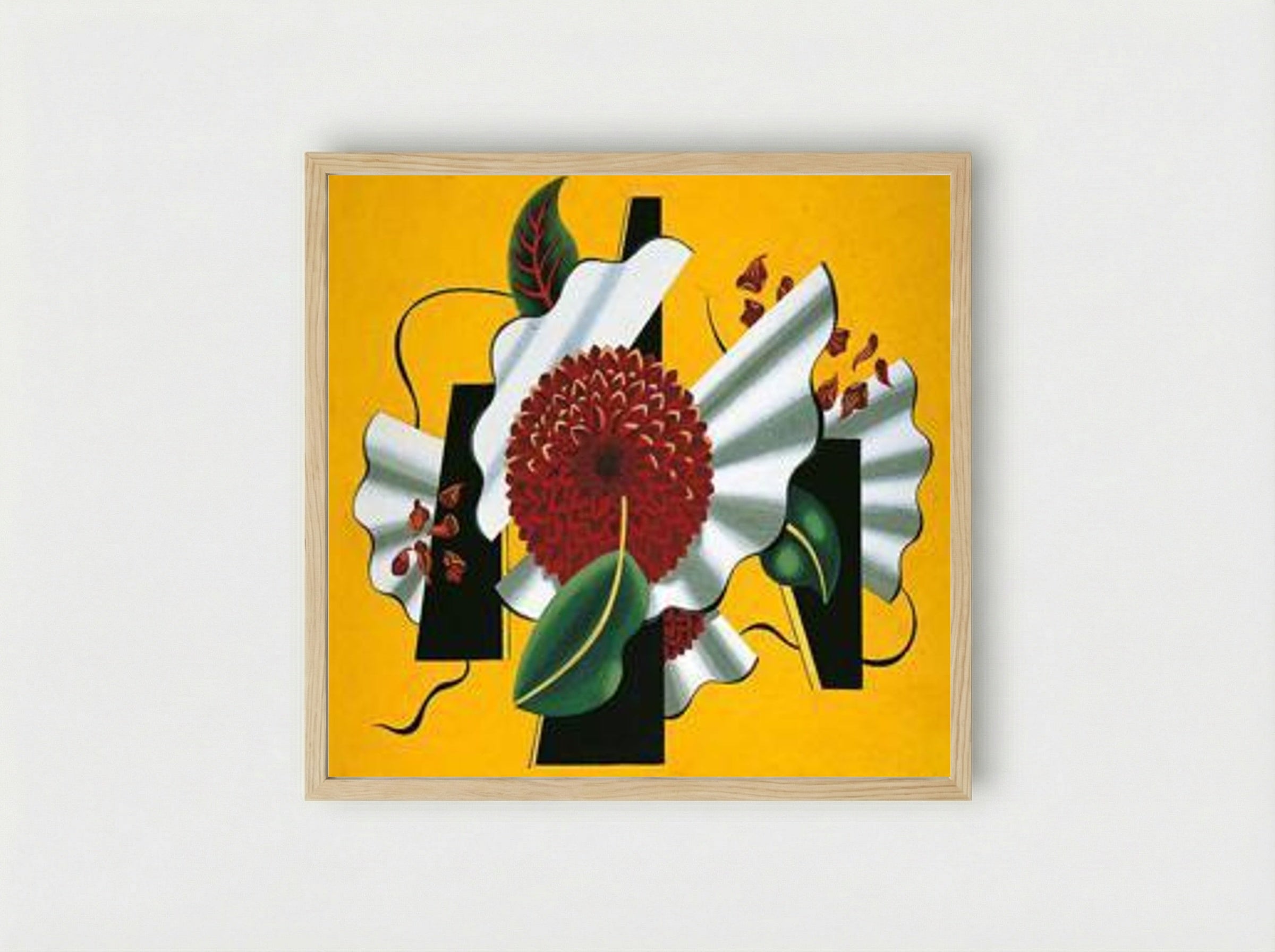 Dahlia - Edward Wadsworth - Framed Print Wood