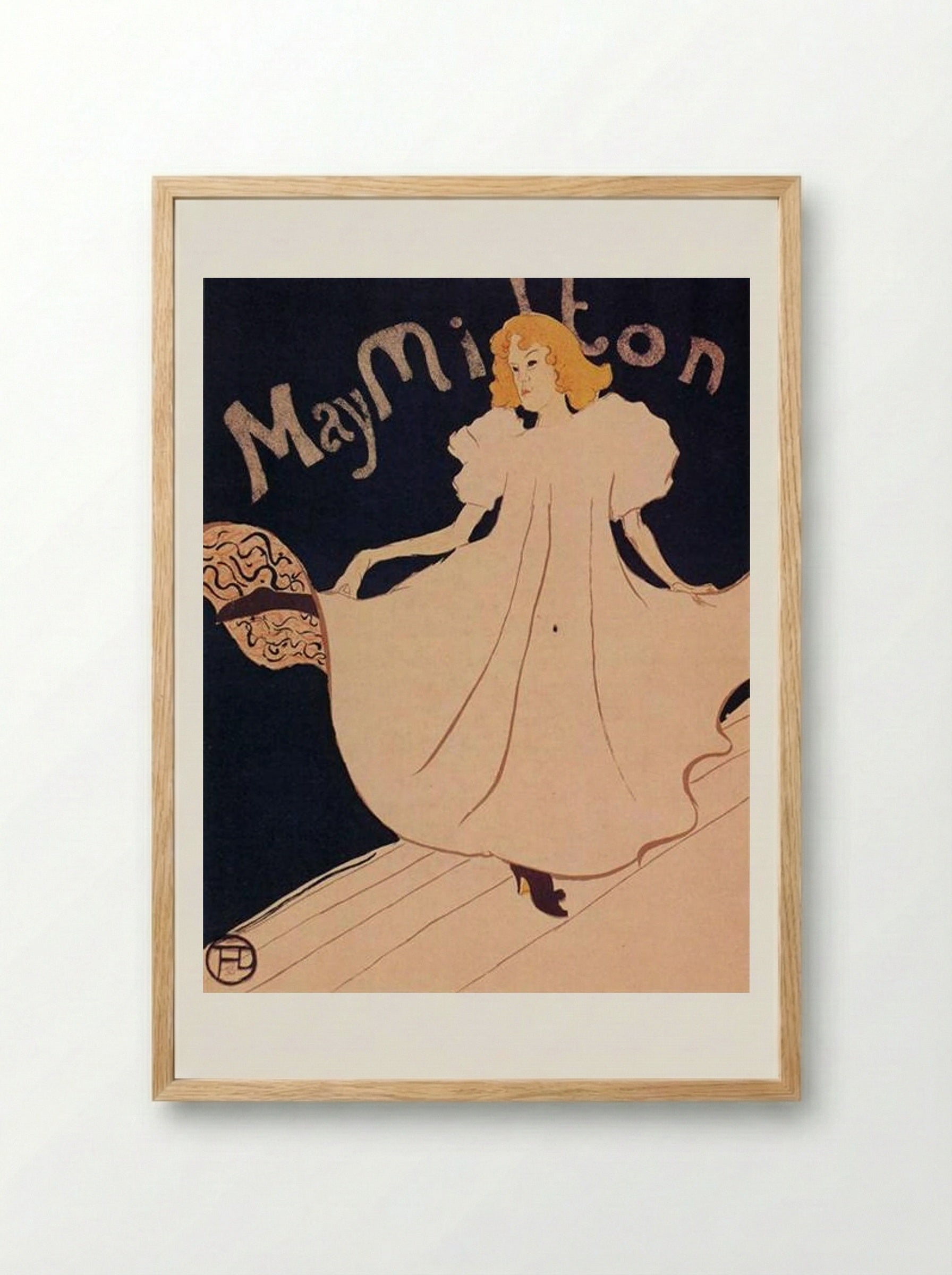 May Milton - Henri de Toulouse-Lautrec - Framed Print Wood