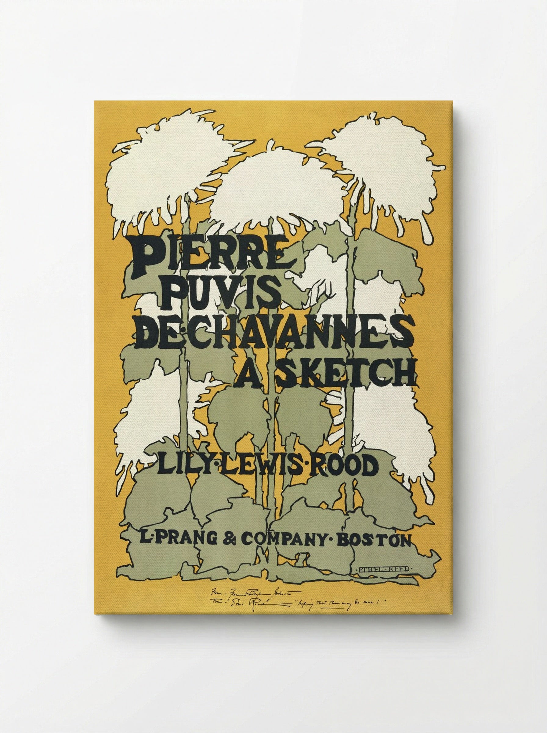 Pierre Puvis de Chavannes: A Sketch of Lily Lewis Rood - Ethel Reed - Canvas