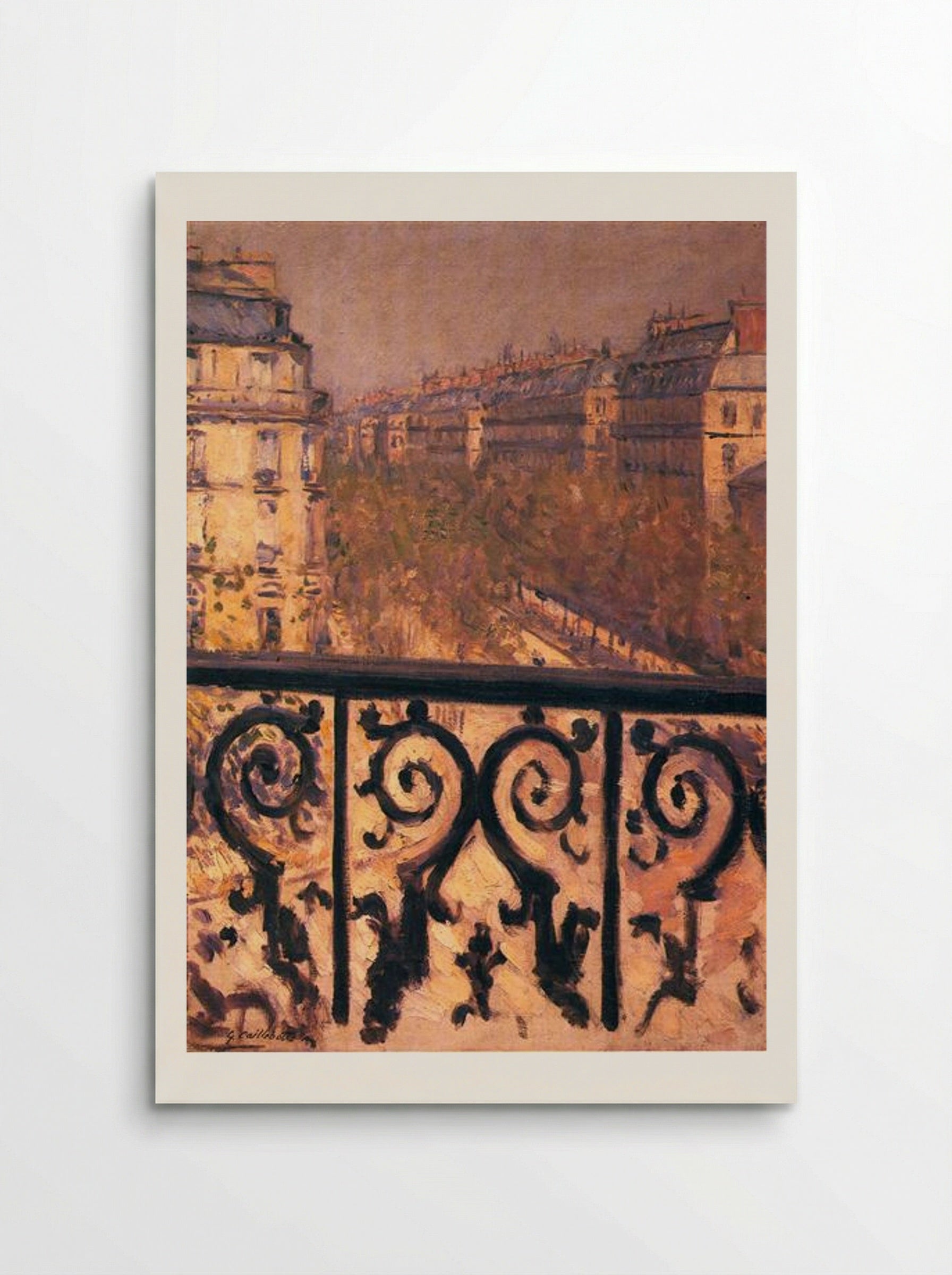 A Balcony in Paris - Gustave Caillebotte - Poster