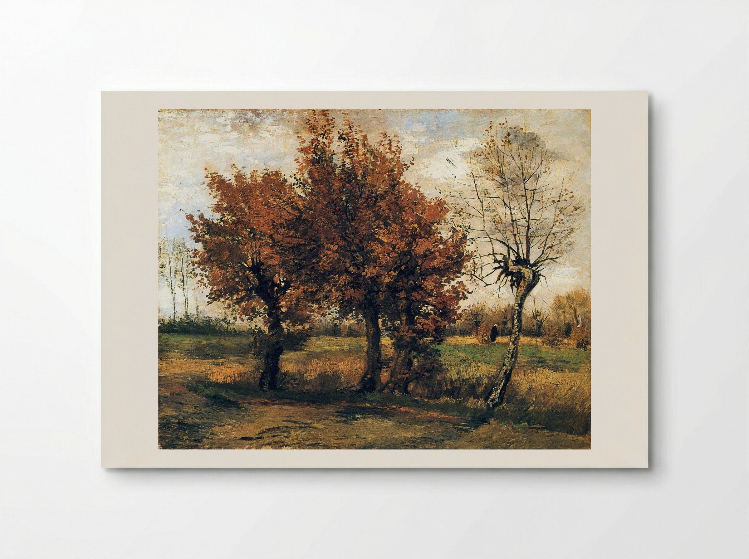 Autumn Landscape with Four Trees - Vincent van Gogh - Poster