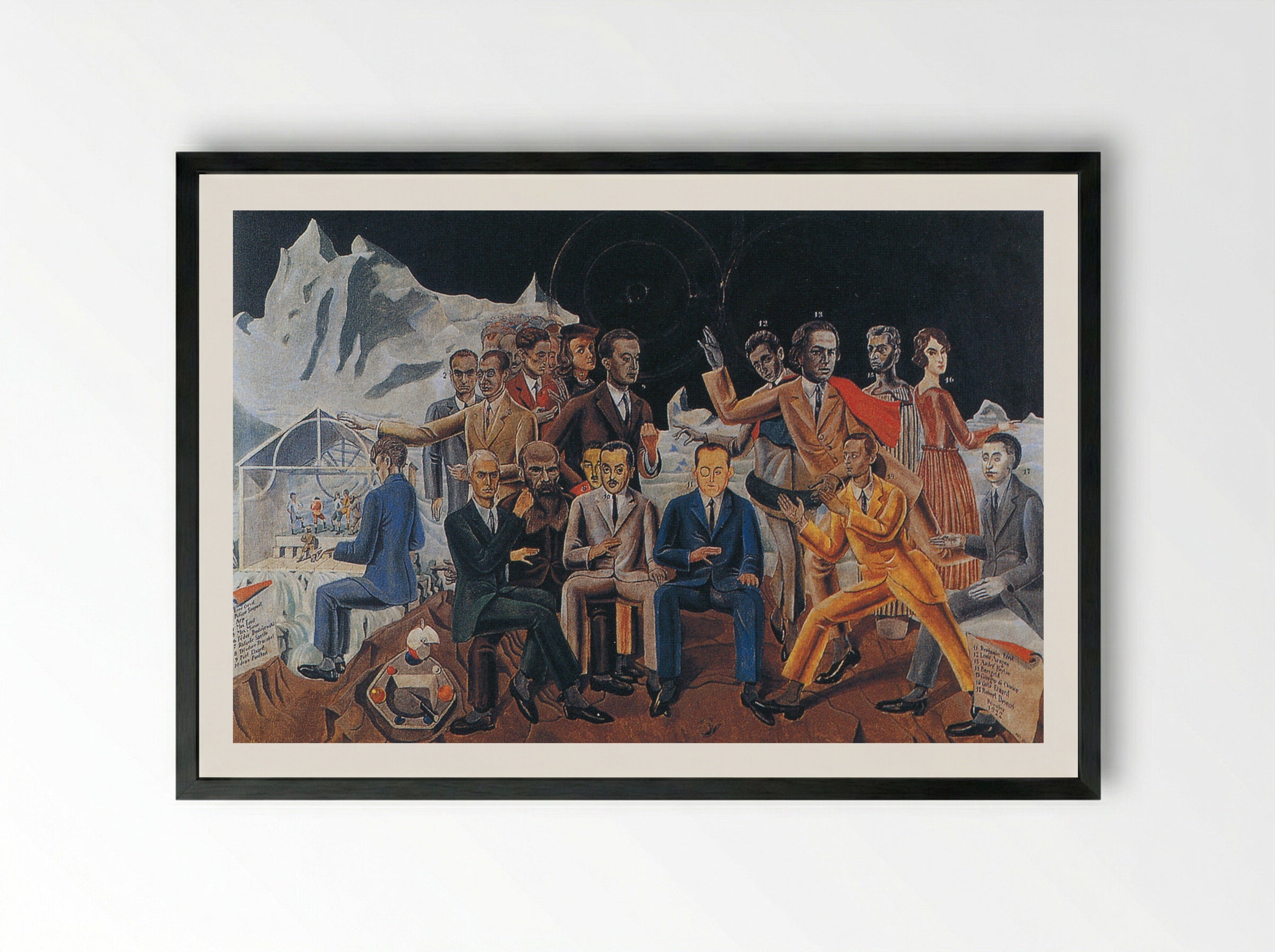 A Friends' Reunion - Kazimierz Zielenko - Framed Print Black