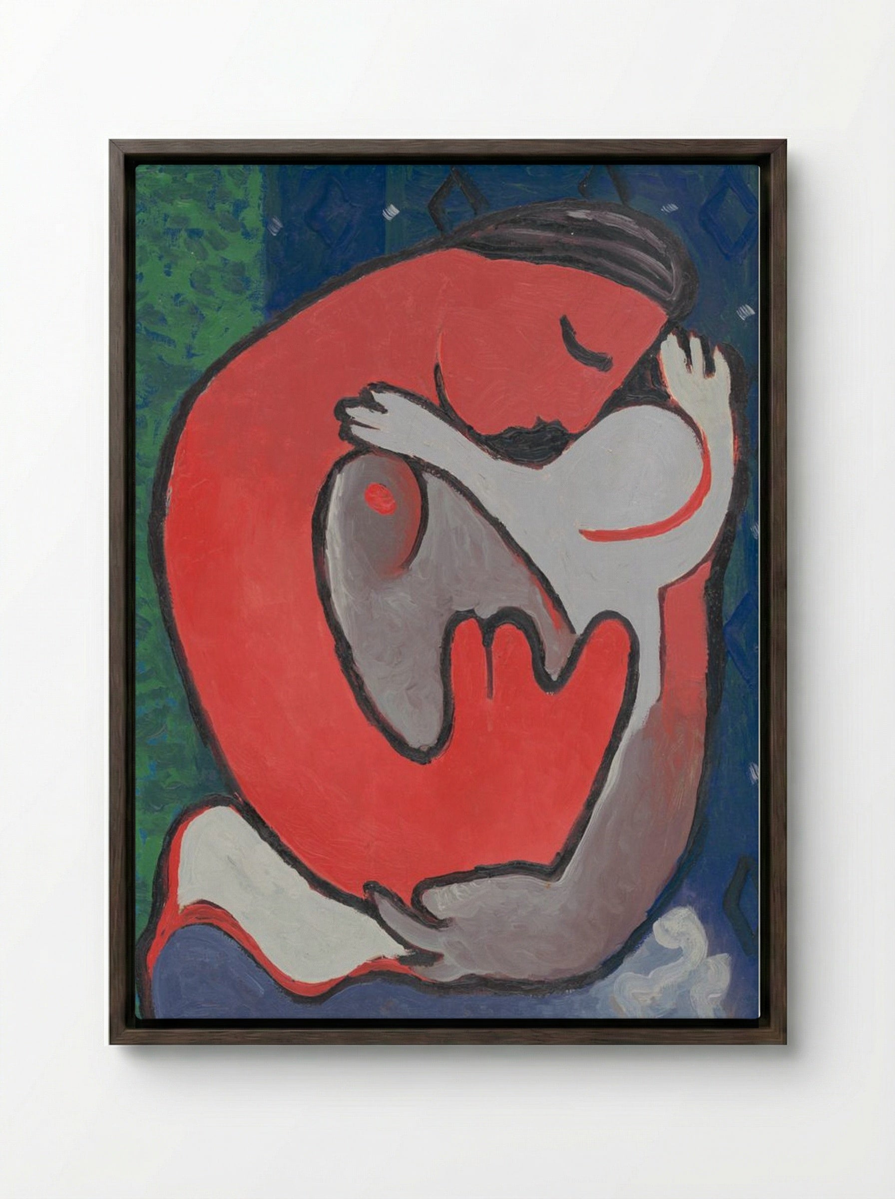 Mother's Embrace - Mikuláš Galanda - Framed Canvas Dark Wood