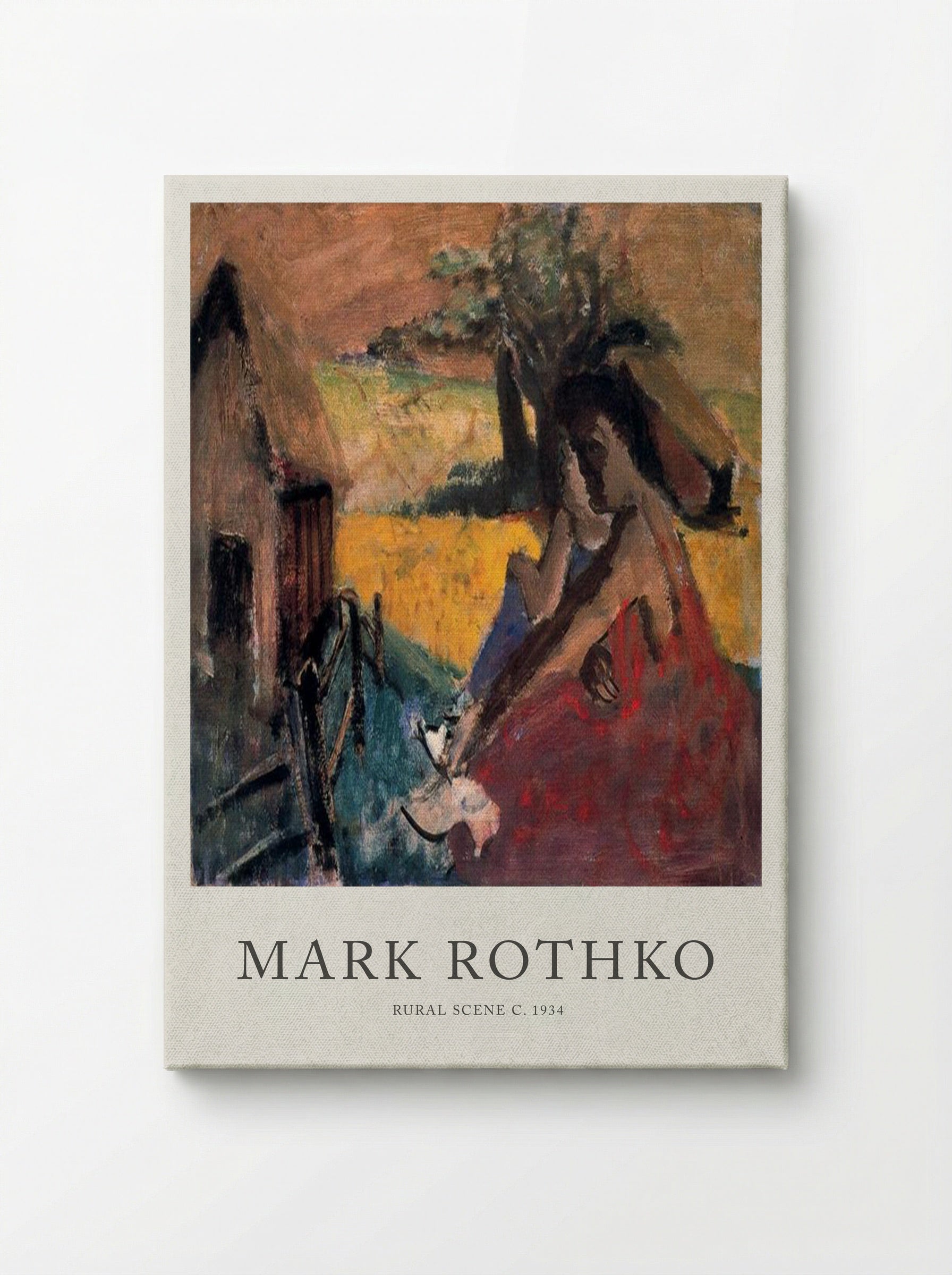 Rural Scene - Mark Rothko - Canvas