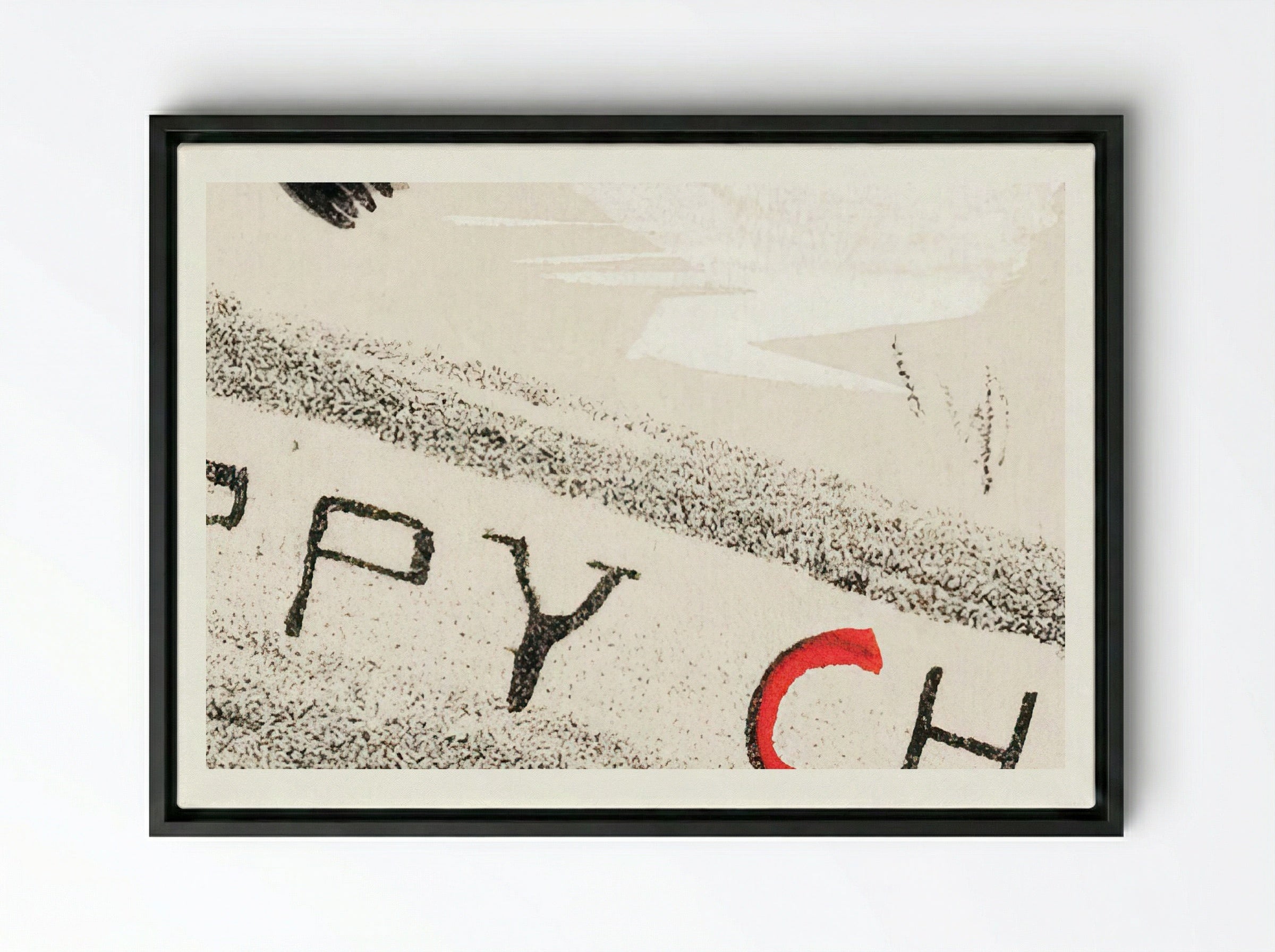 Christmas Card with Four Crows - Theo van Hoytema - Framed Canvas Black