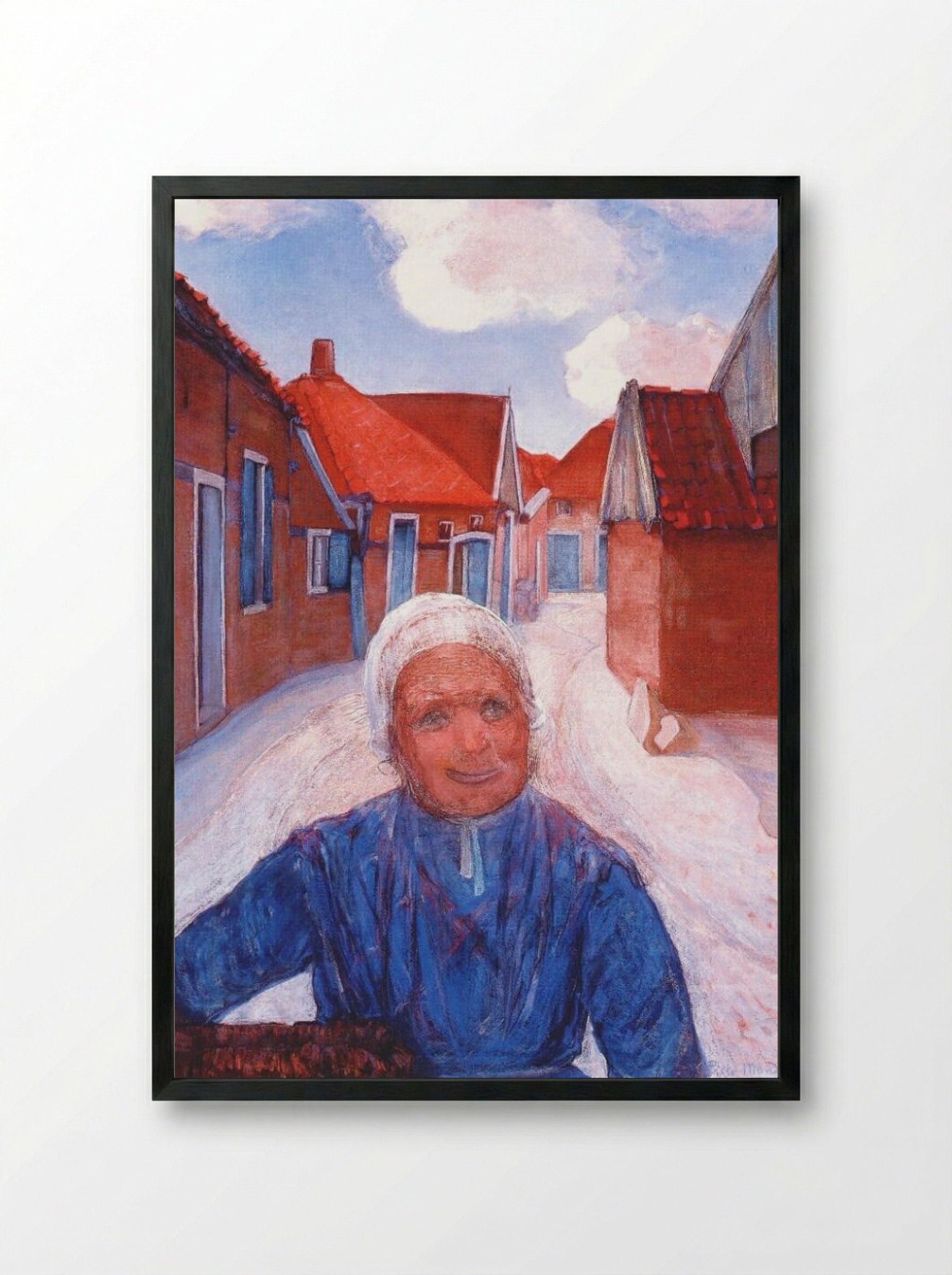On the Lappenbrink - Piet Mondrian - Framed Print Black