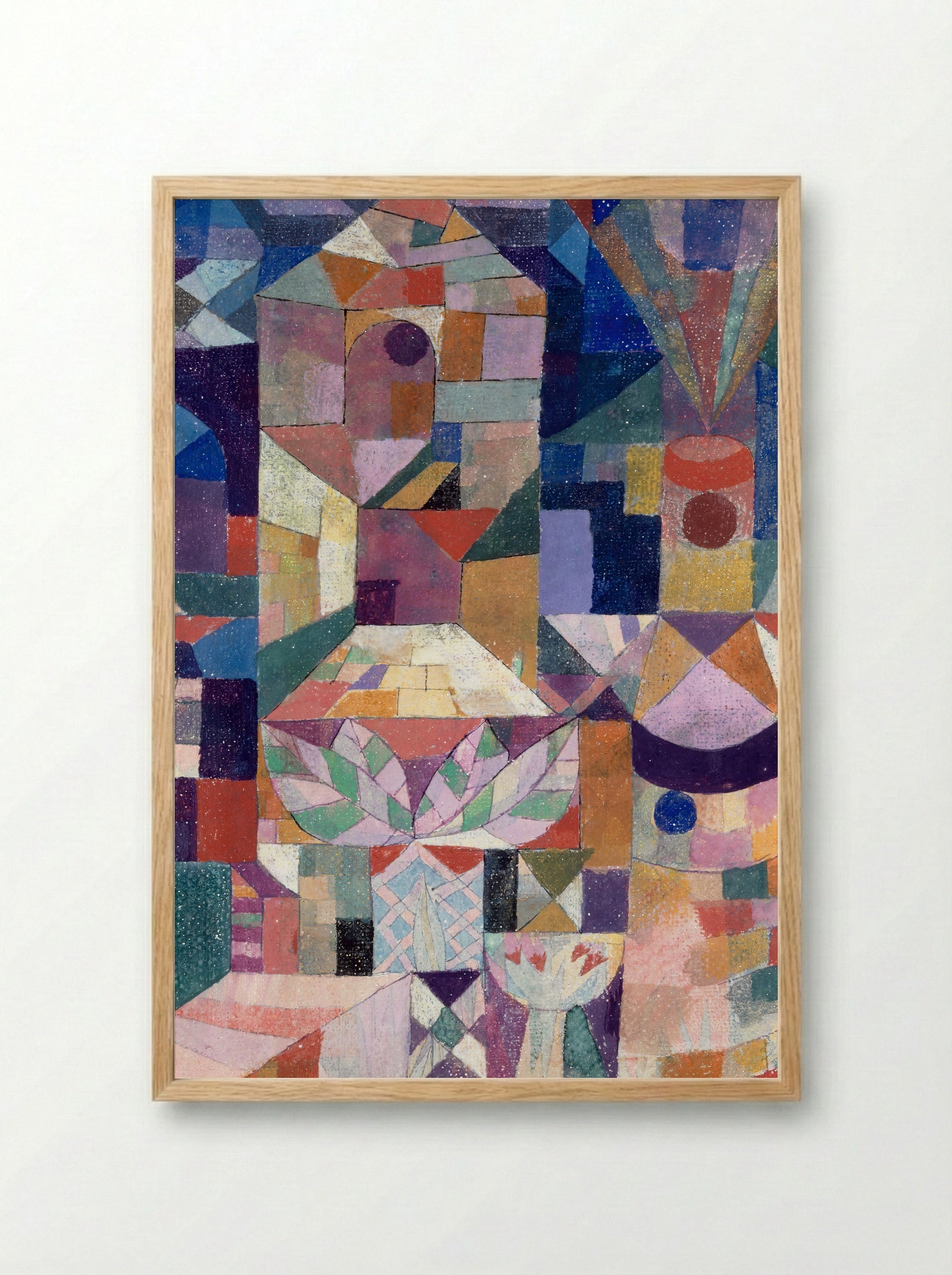 Burggarten - Paul Klee - Framed Print Wood