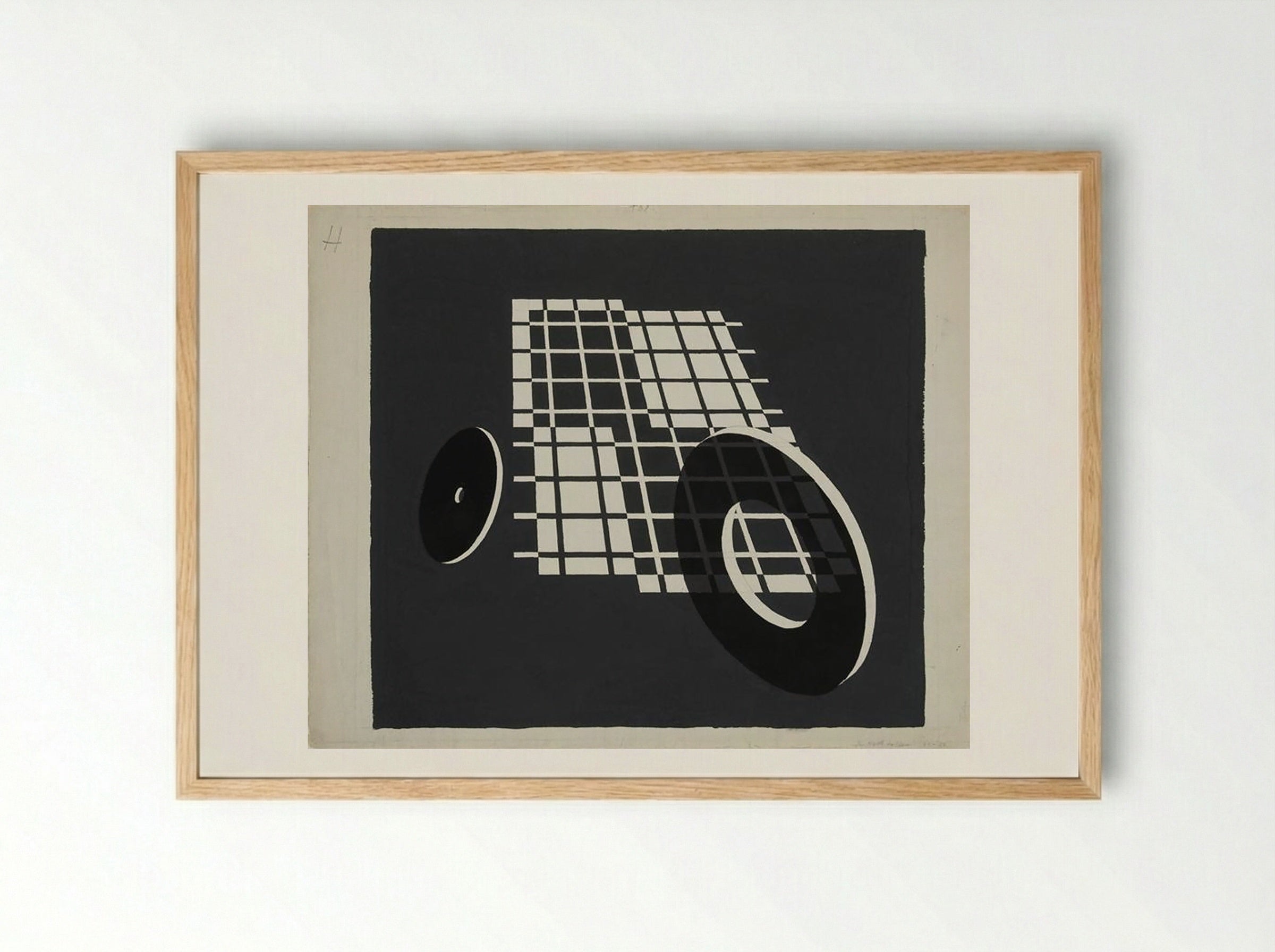 Rolling After - Josef Albers - Framed Print Wood