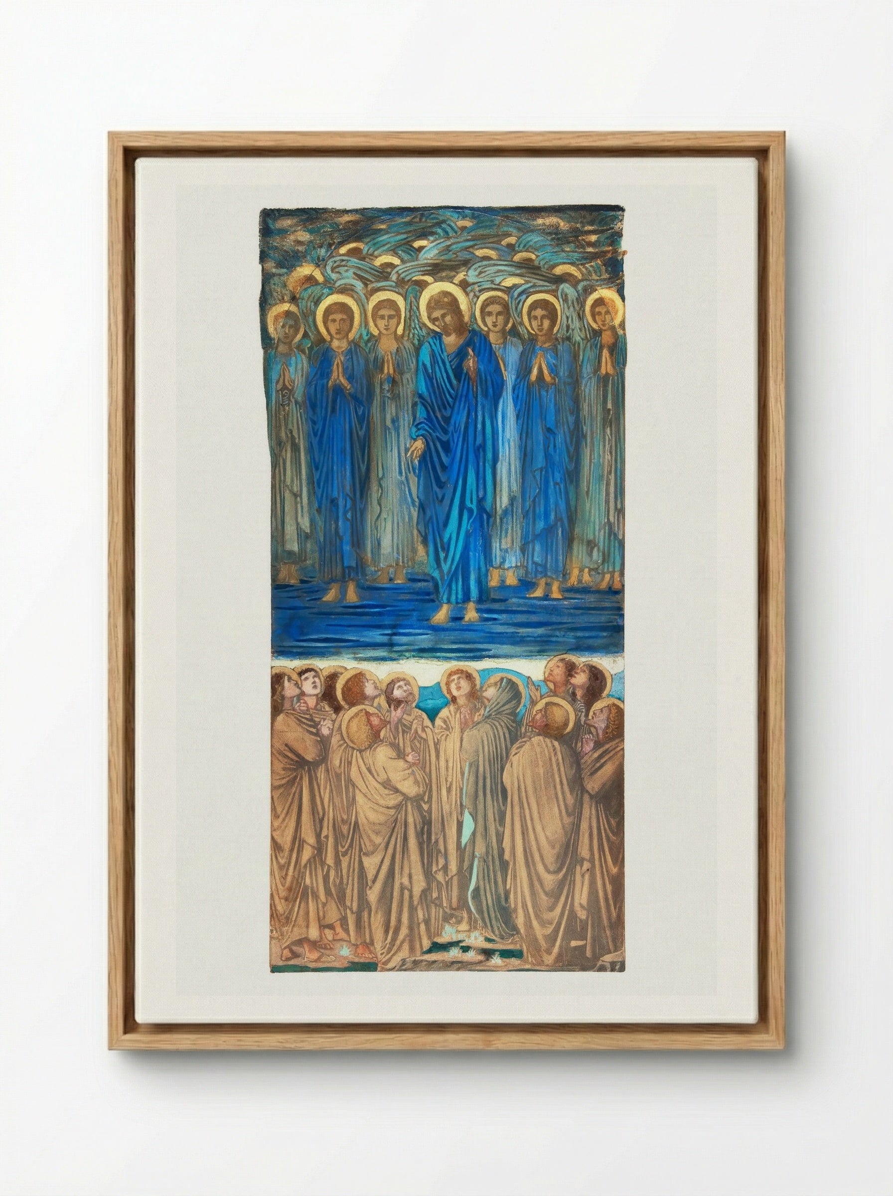 Study for 'The Ascension of Christ' - Edward Burne-Jones - Framed Canvas Wood