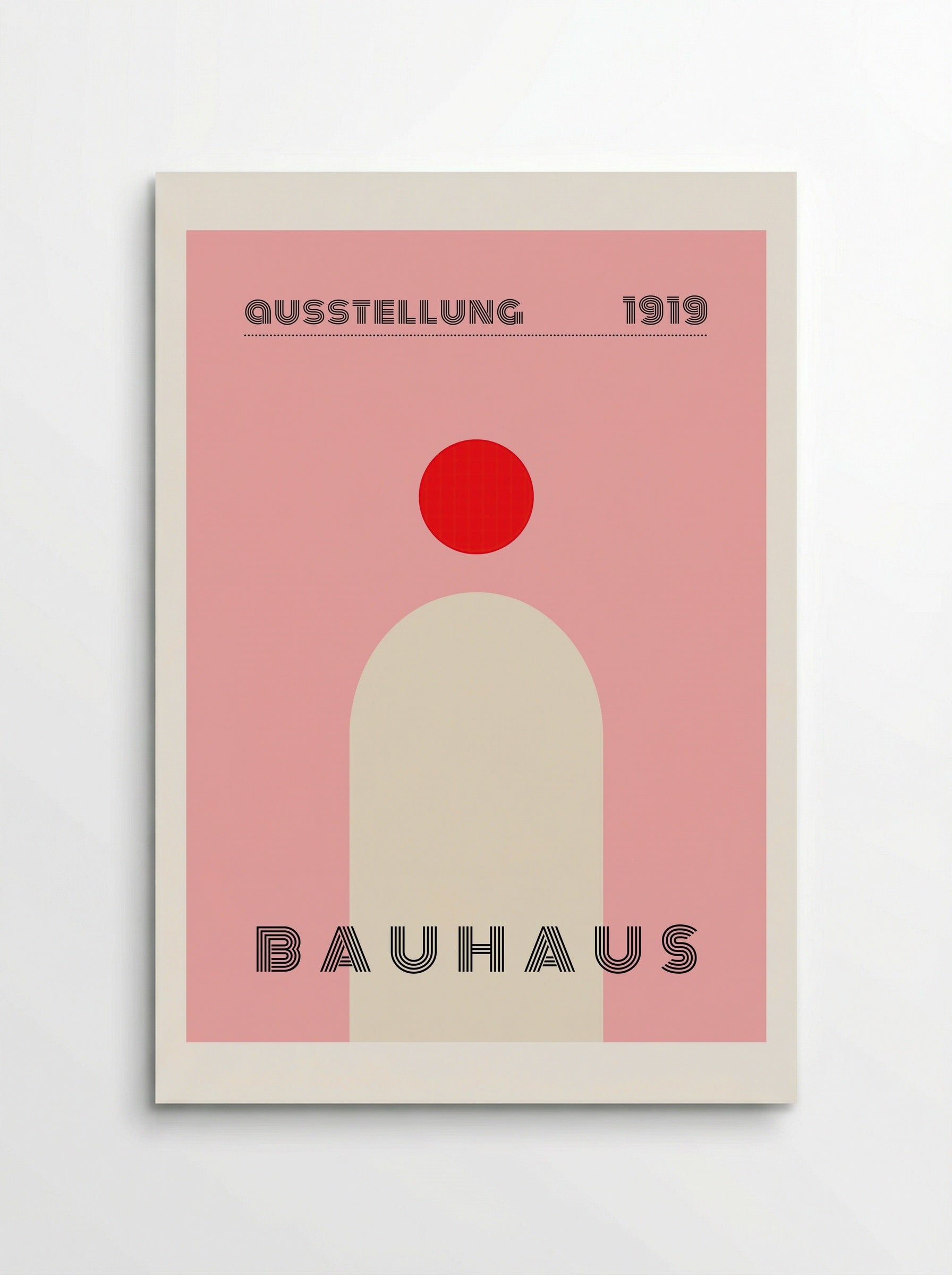 Bauhaus Rising Form - 1919 Exhibition Poster - Poster