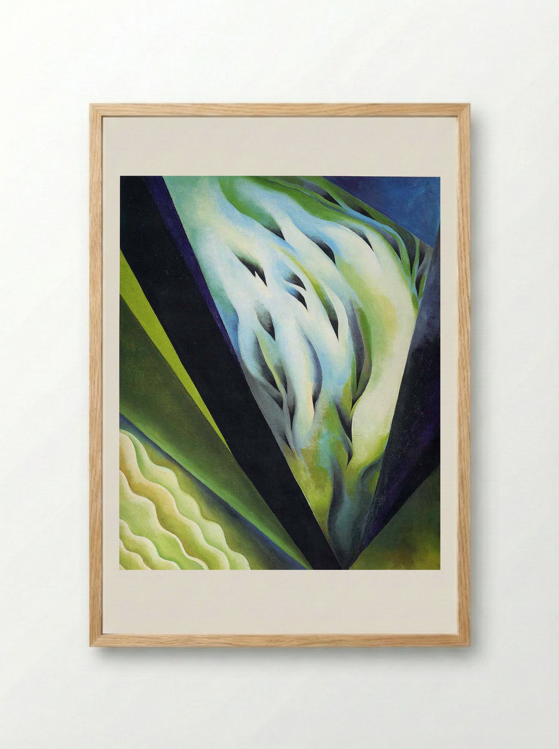 Blue and Green Music - Georgia O'Keeffe - Framed Print Wood