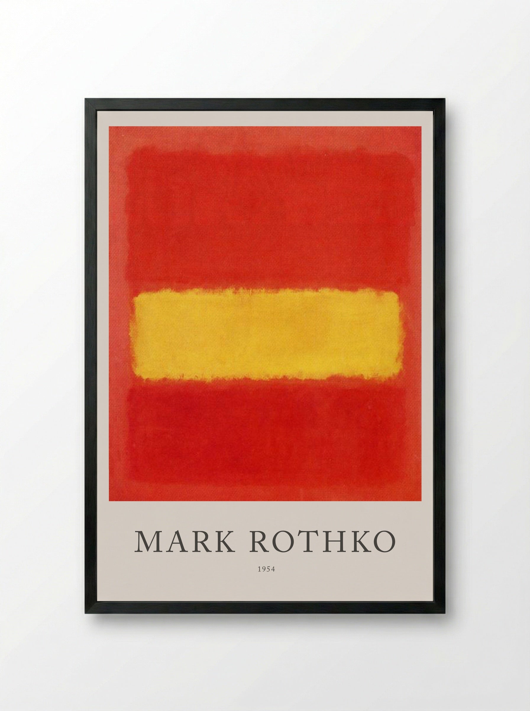 Untitled (Red and Yellow) - Mark Rothko - Framed Print Black