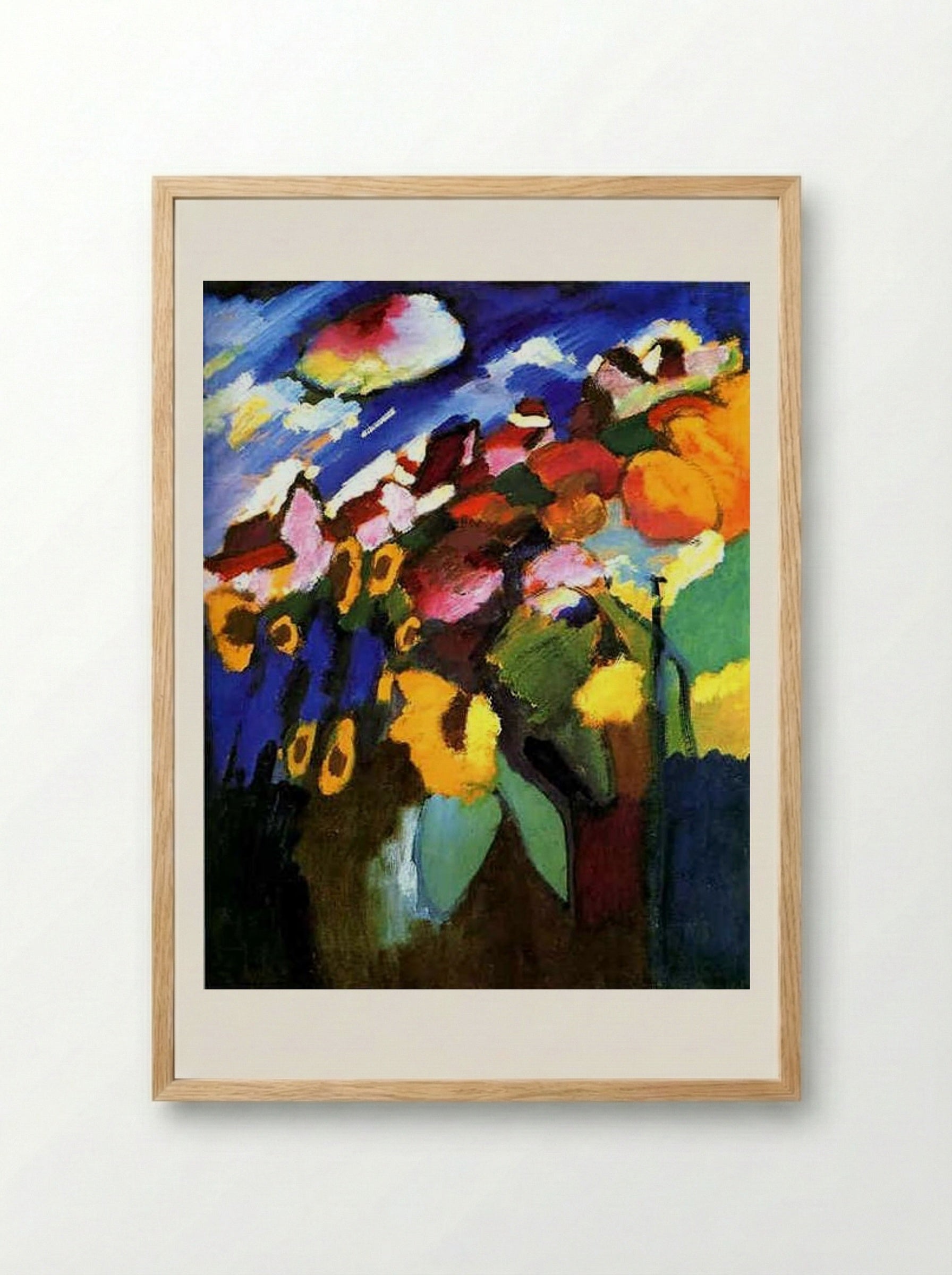 Murnau Garden - Wassily Kandinsky - Framed Print Wood