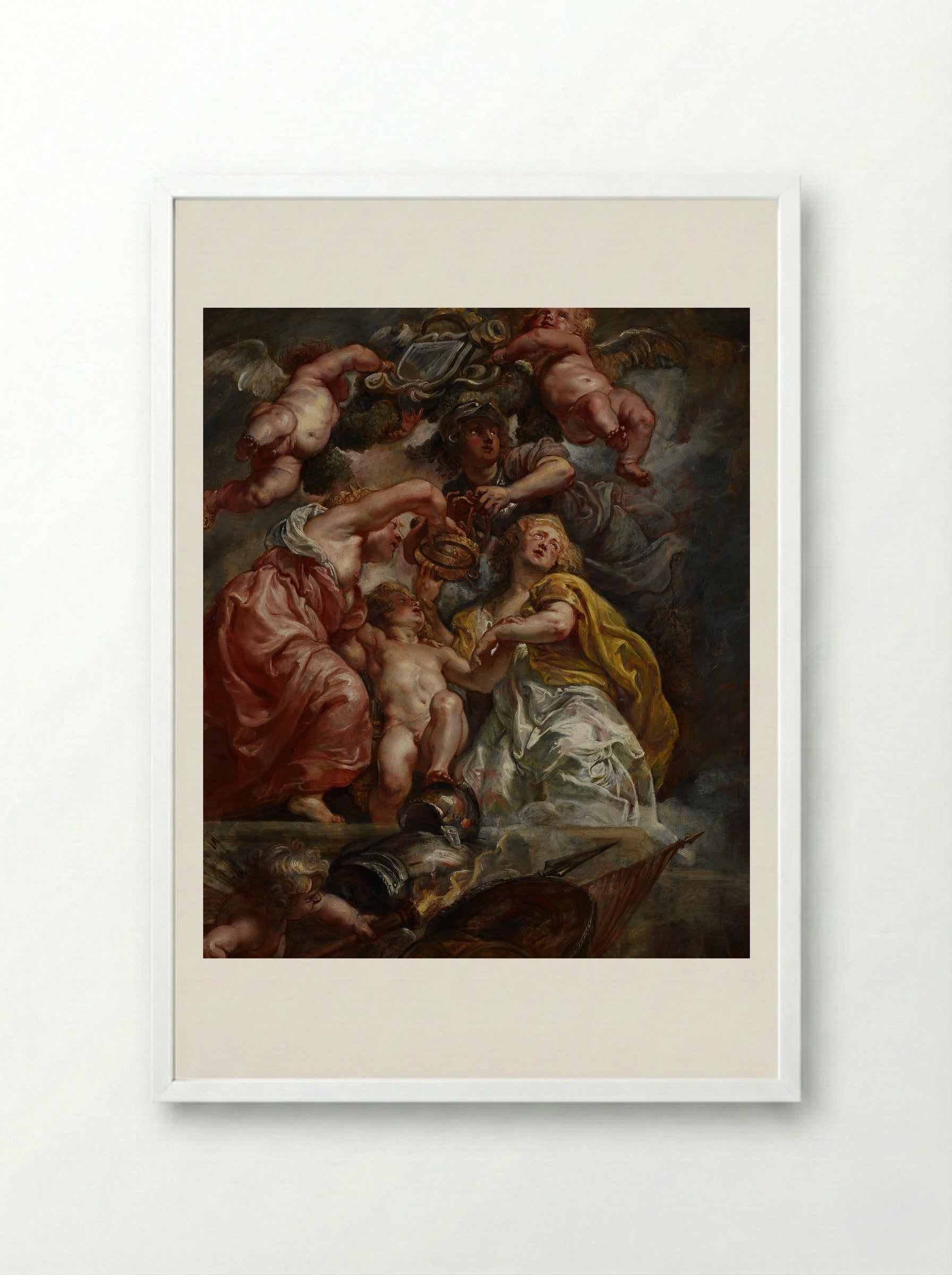 Charles I, King of England - Peter Paul Rubens - Framed Print White