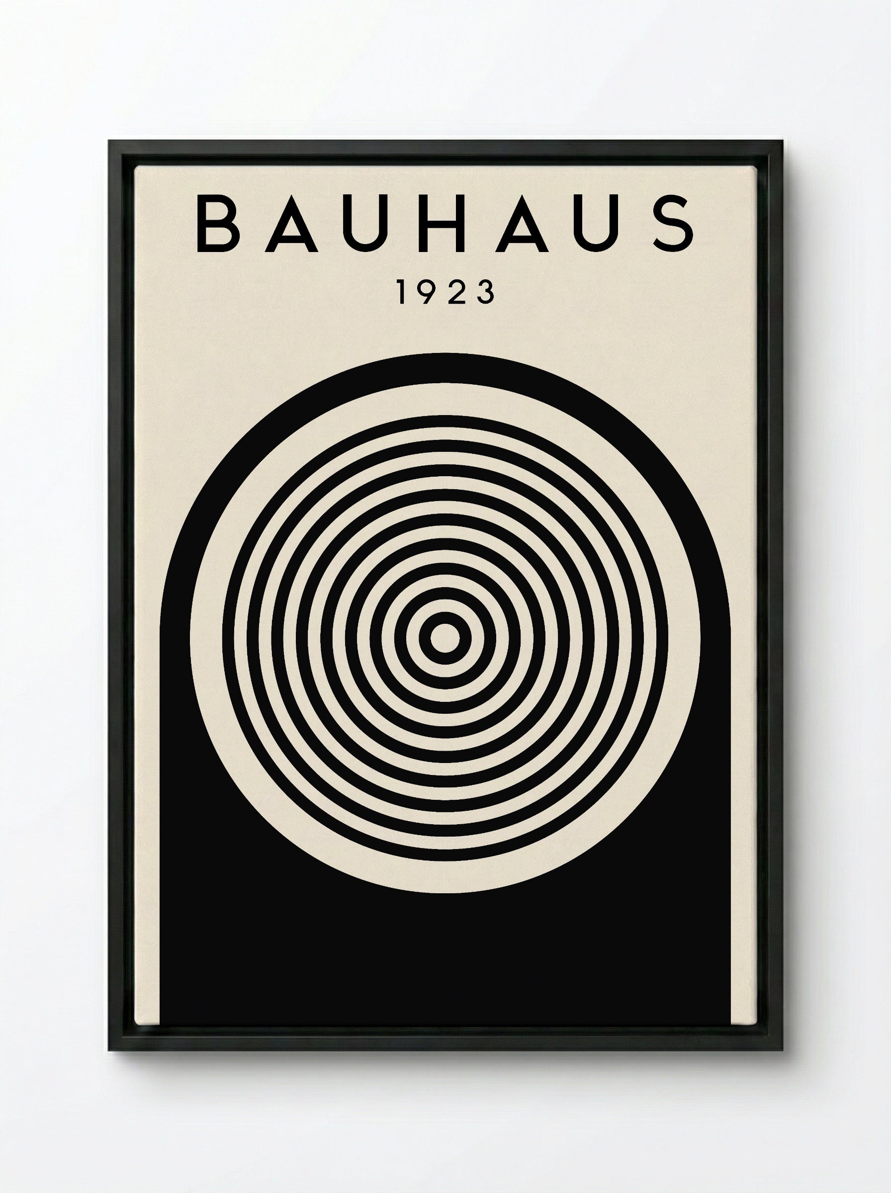 Bauhaus 1923 Concentric Circles – Inverted Print